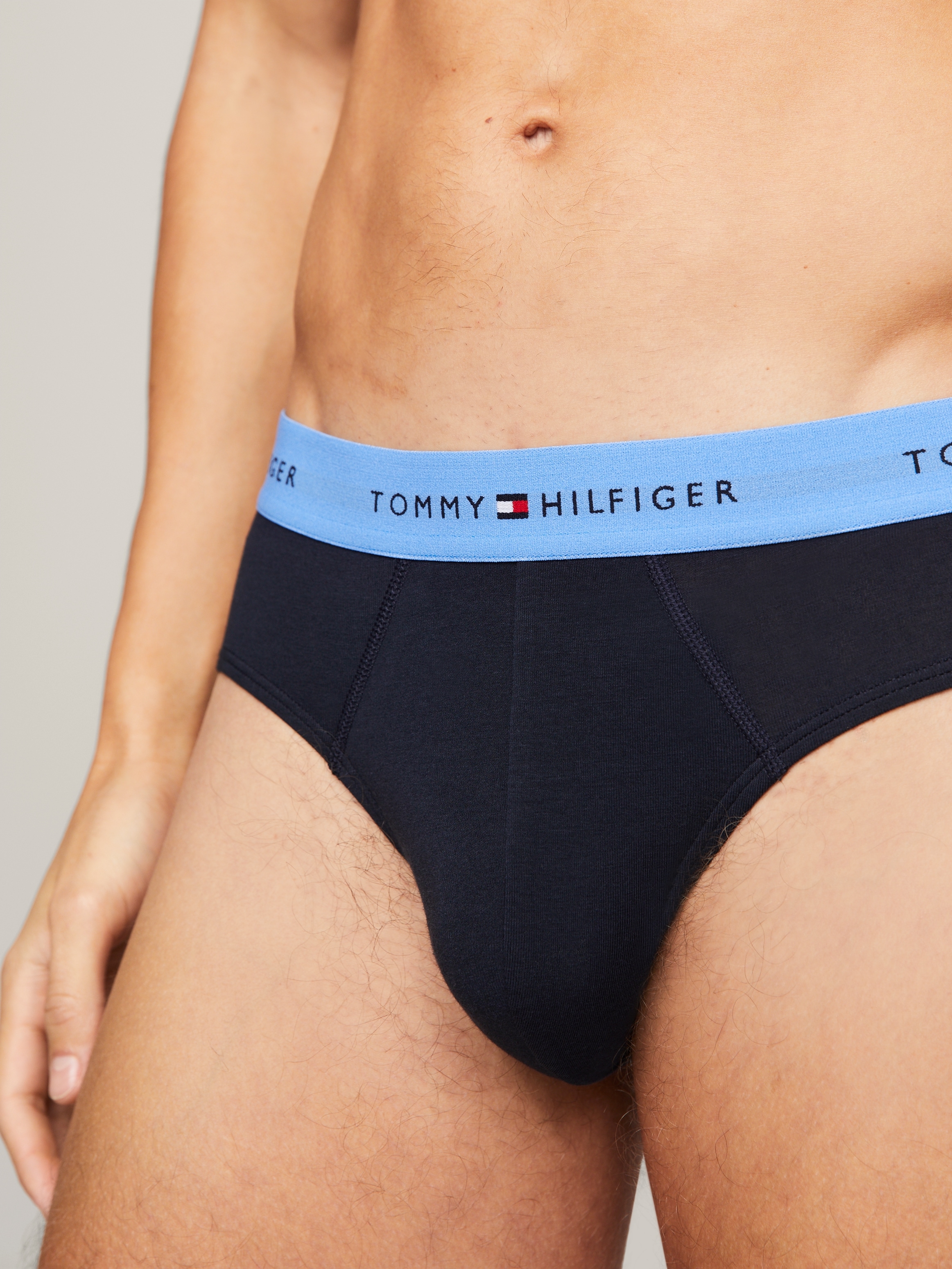 Tommy Hilfiger Underwear Slip »3P BRIEF WB«, (Packung, 3 St., 3er), mit Tommy Hilfiger Logo-Elastikbund