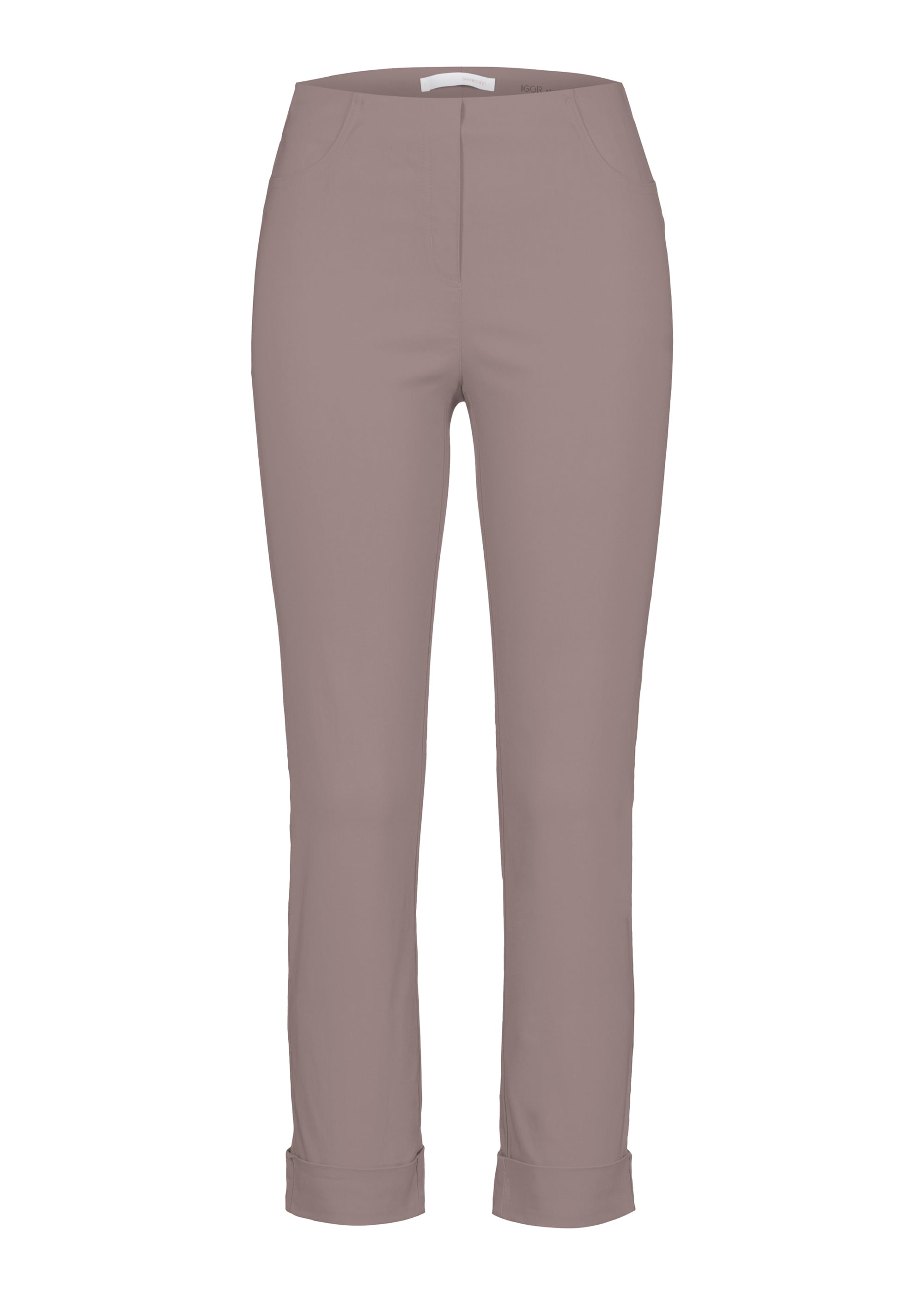 Stehmann Stretch-Hose, mit aufschlag am Saum