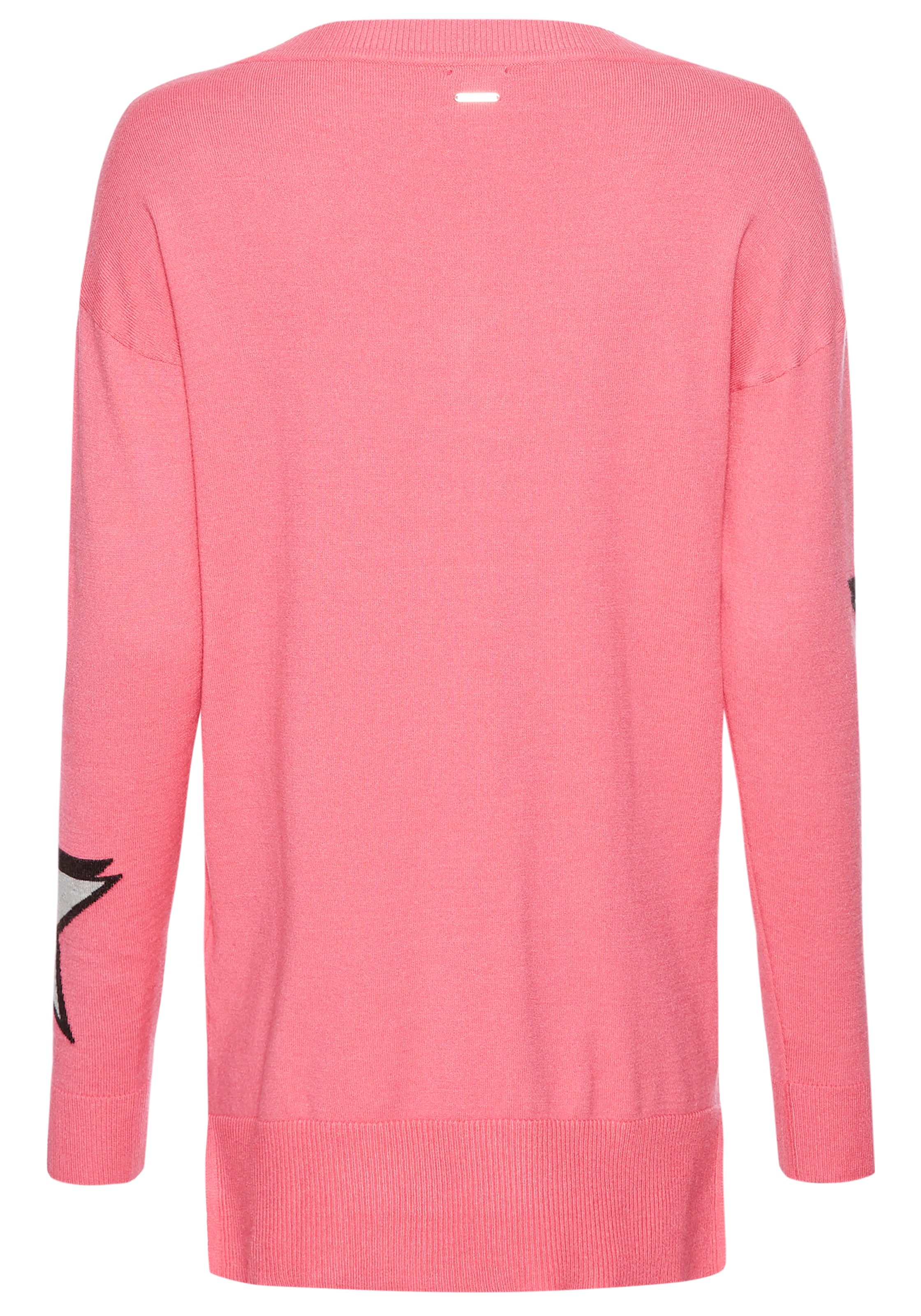 Laura Scott Longpullover, mit Stern-Design - NEUE KOLLEKTION