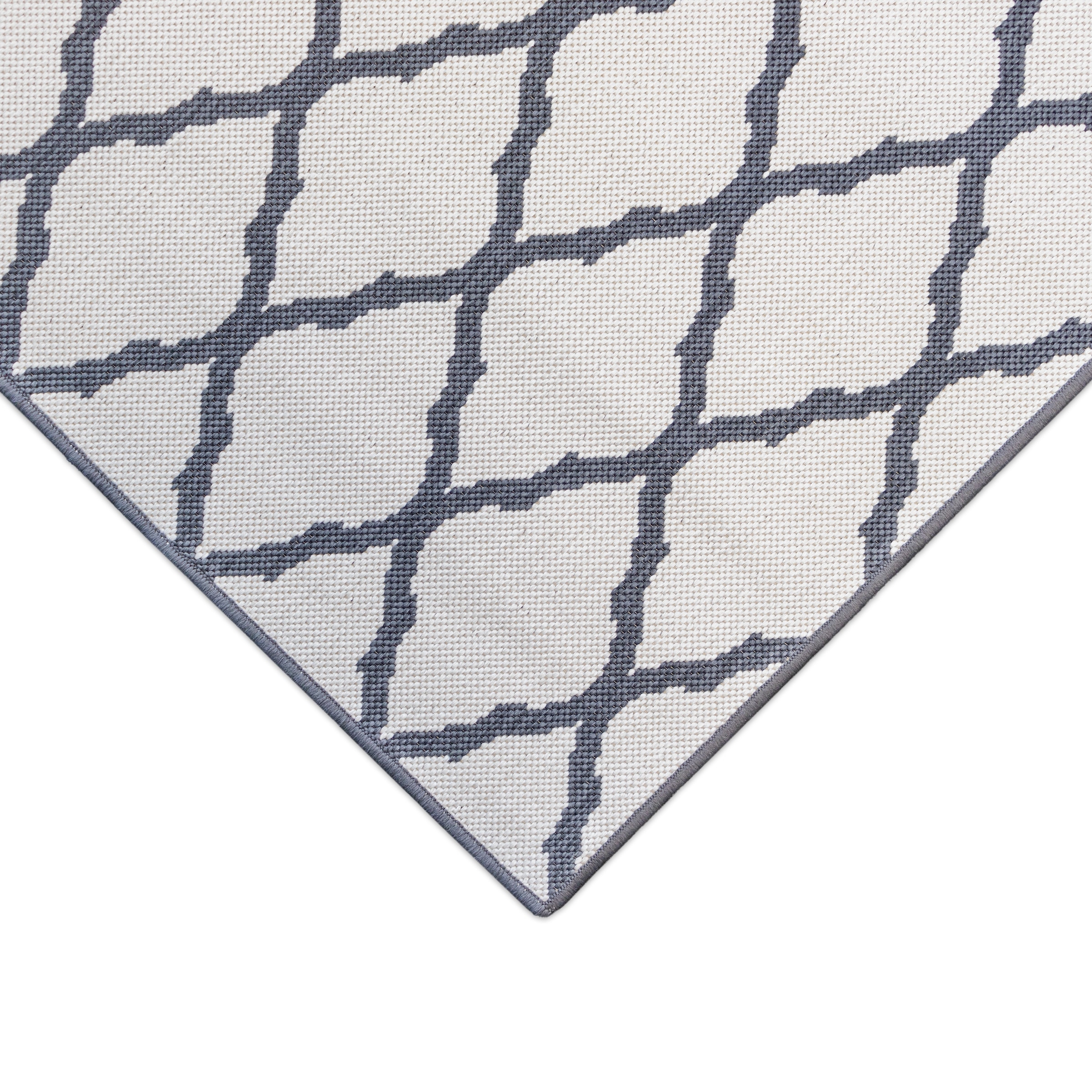 Primaflor-Ideen in Textil Teppich »Outdoorteppich REVERSO - Round Rhombus« rechteckig 5 mm Höhe Wendeteppich, Rauten Design, In- und Outdoor geeignet, wasserfest
