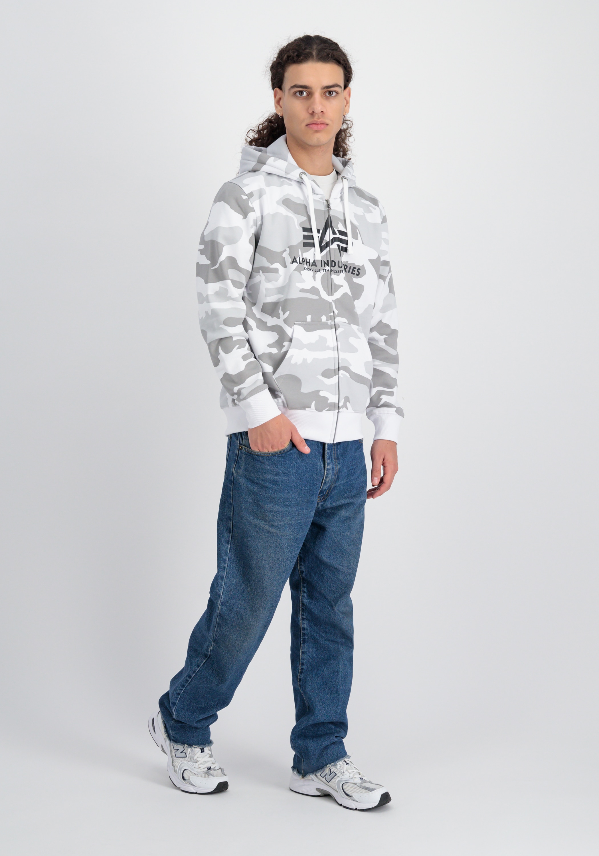 Alpha Industries Hoodie »Alpha Industries Men - Hoodies Basic Zip Hoodie Camo«