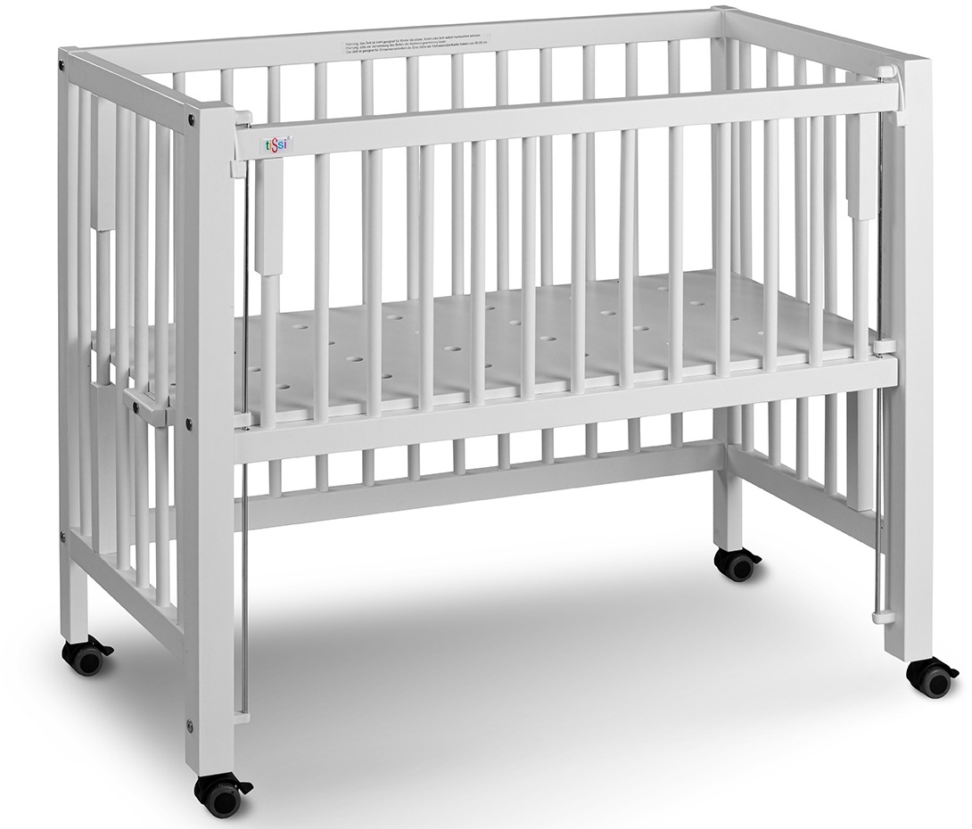 Image of tiSsi® Beistellbett »SOPHIE Boxspring, weiss«, inklusive Matratze, stufenlose Höhenverstellung, umfunktionierbar zum Stubenwagen oder Kinderbett; Made in Europe bei Ackermann Versand Schweiz