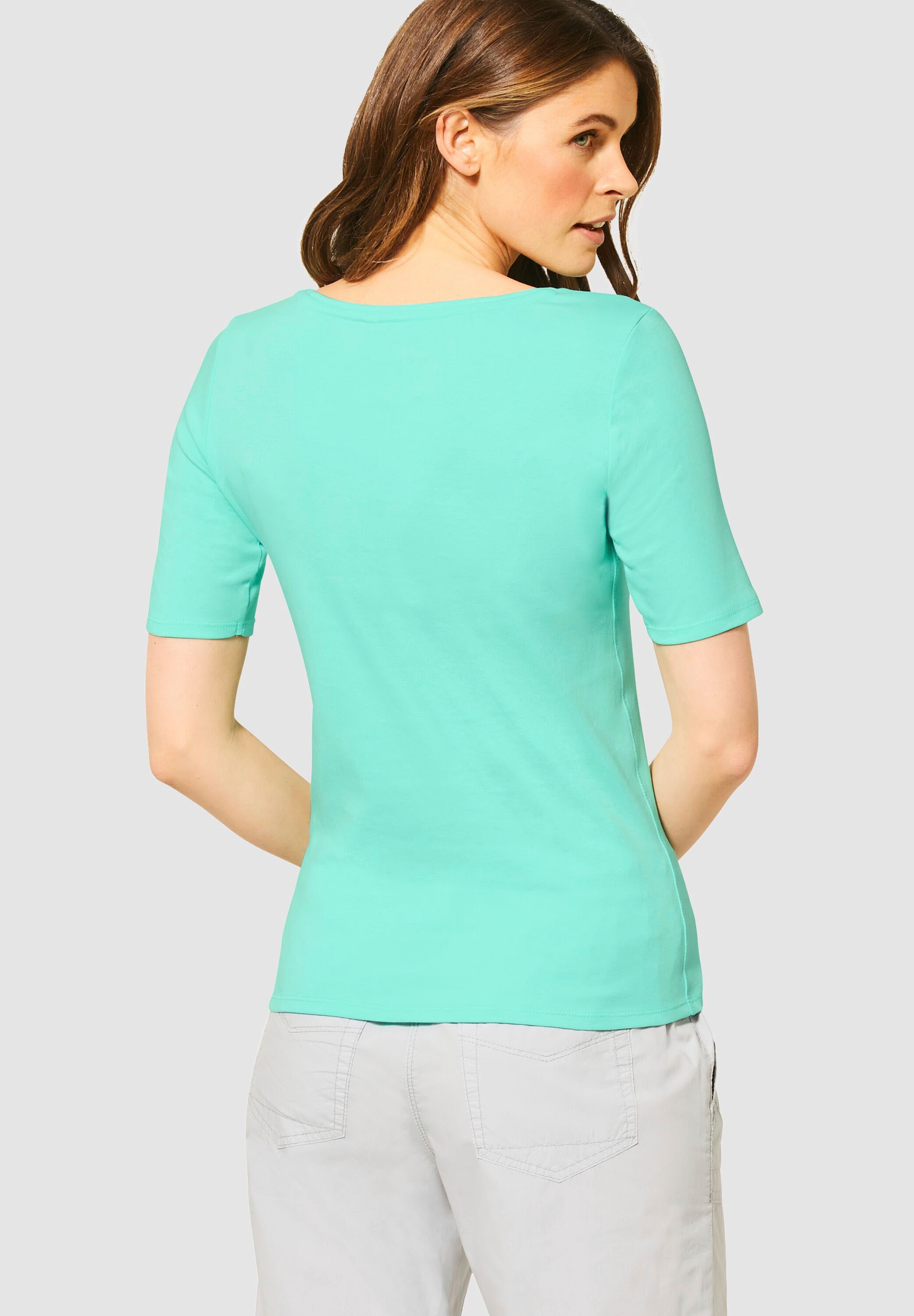 Image of Cecil Rundhalsshirt »Style Lena«, Basic-Shirt mit Halbarm bei Ackermann Versand Schweiz