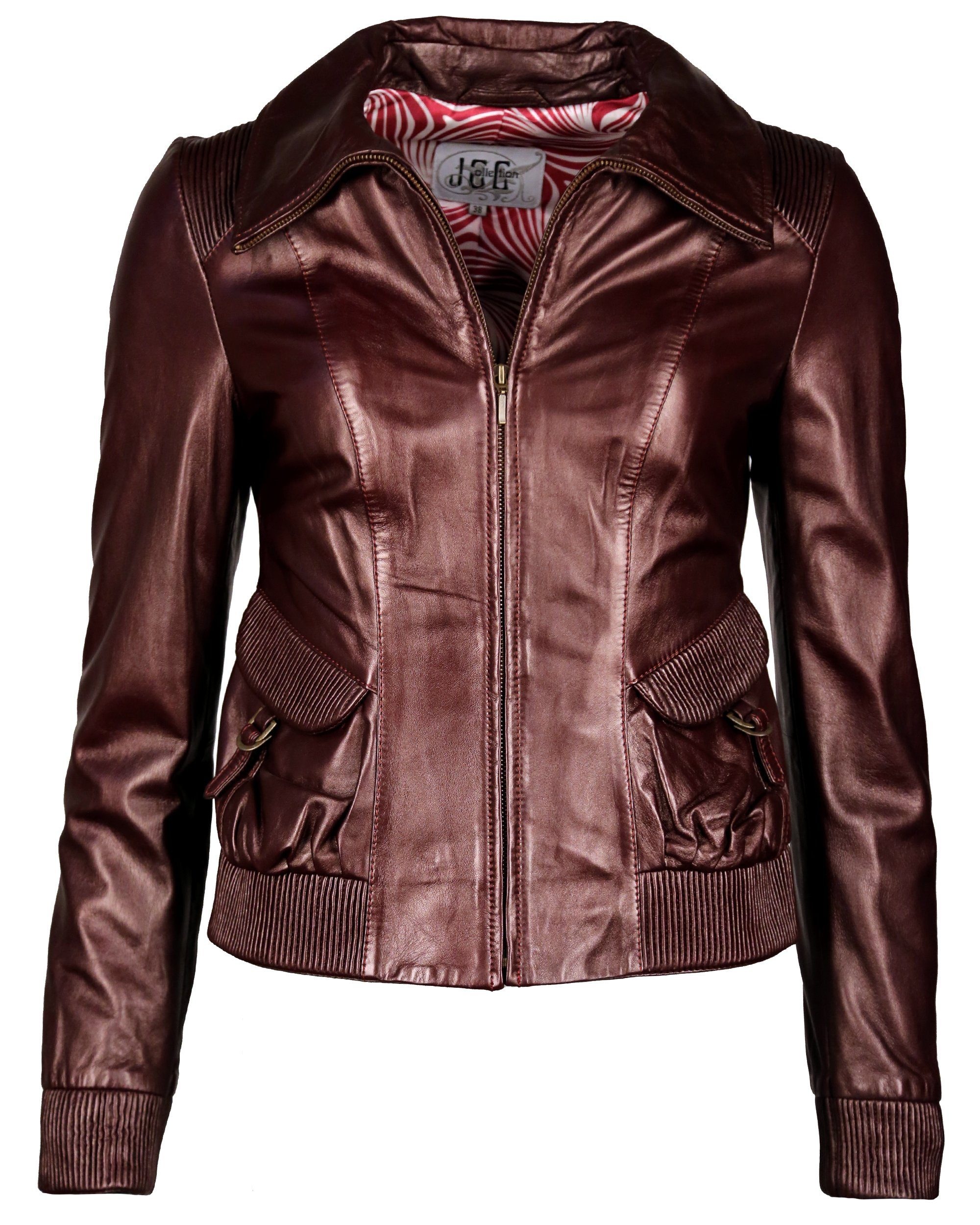 Lederjacke mit Hemdkragen »IK13«