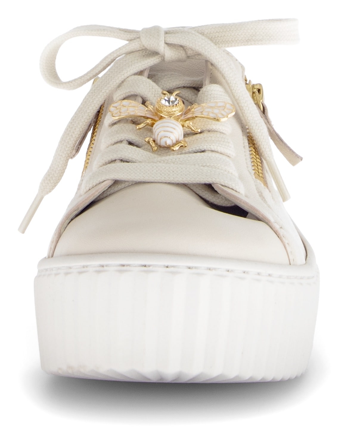 Gabor Plateausneaker  Freizeitschuh, Halbschuh, Schnürschuh mit modischem Schmuckelement