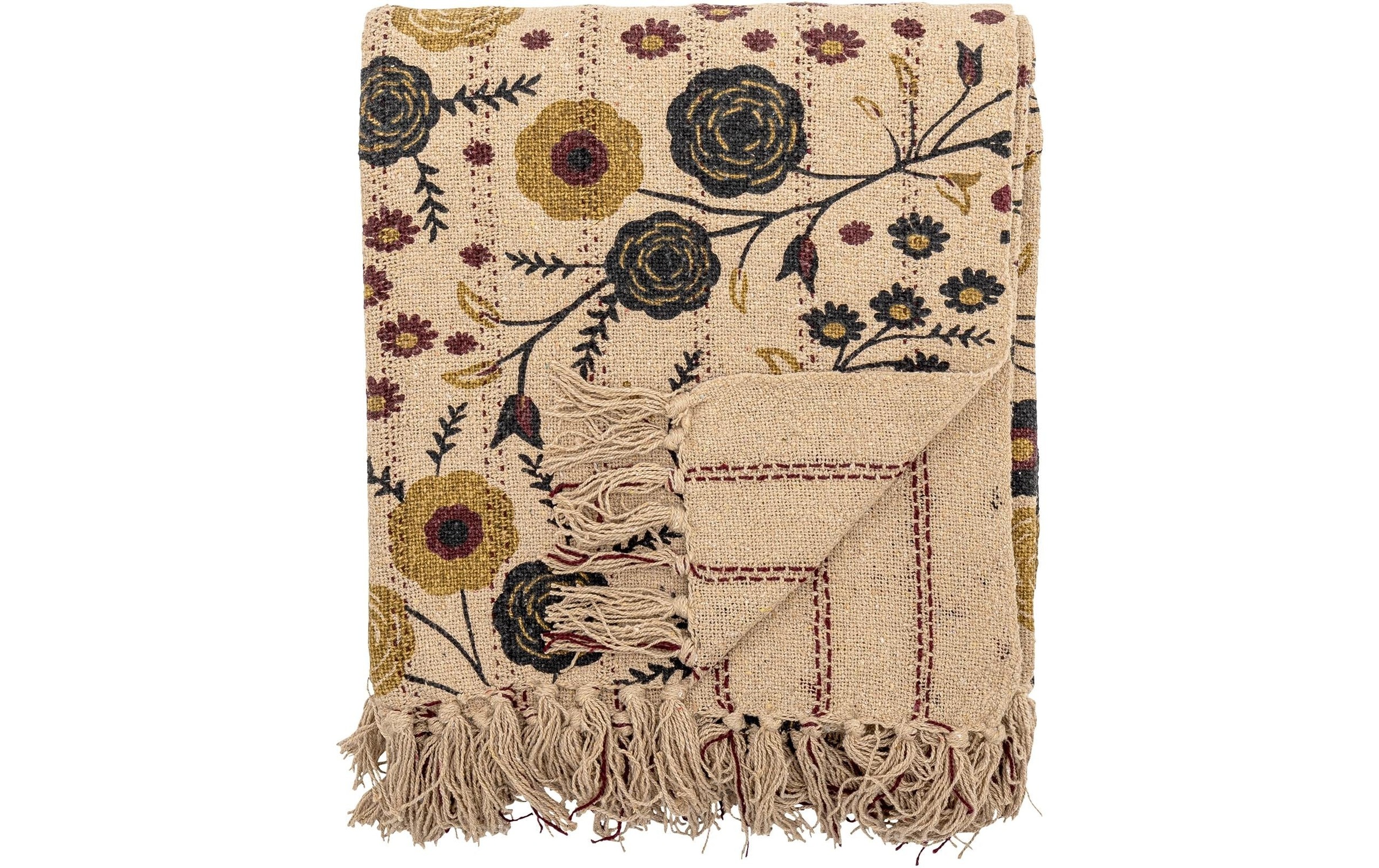 Image of Bloomingville Wohndecke "Eydis 160 x 130 cm" Wohndecke aus recycelter Baumwolle