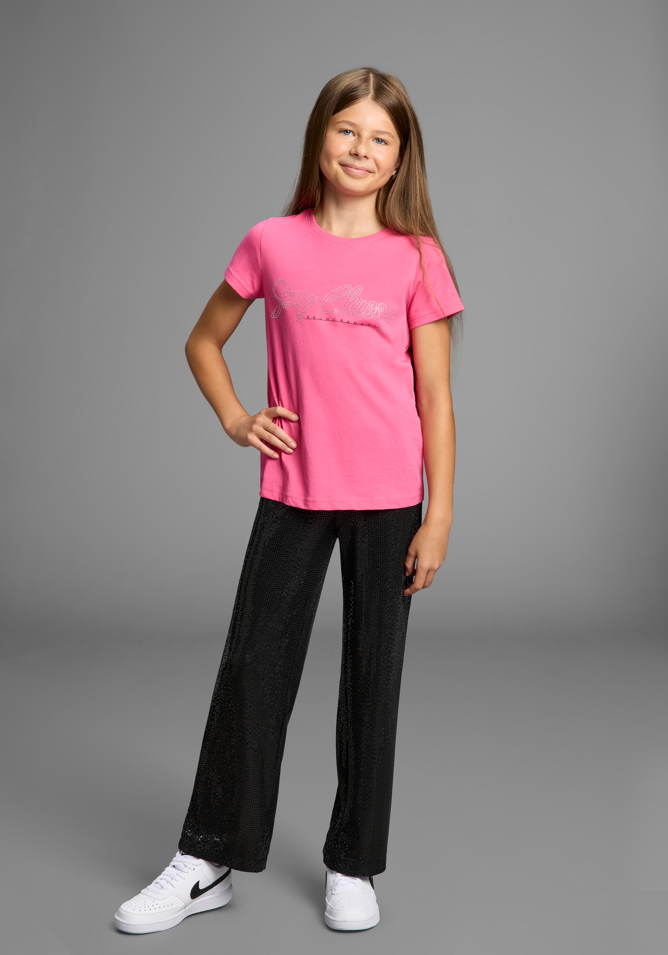 Bruno Banani Pantalon à enfiler »Weite Hose mit Glitzer«  NEUHEIT: BRUNO BANANI für TEENS! Weite Pailletten-Hose