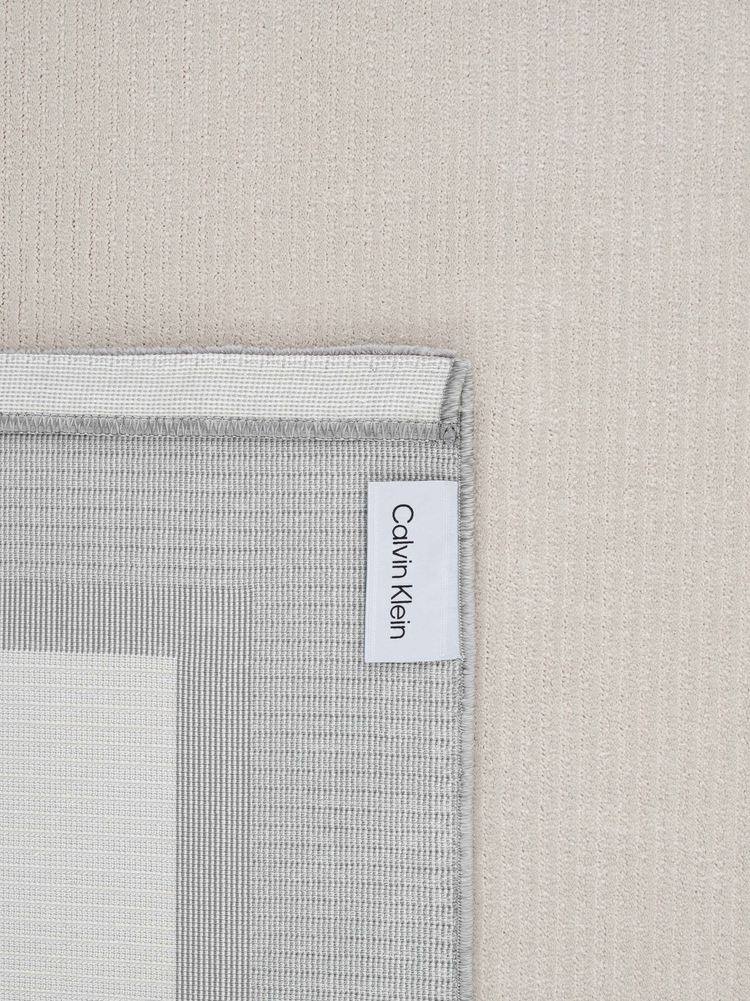 Calvin Klein home Teppich »Dark Pulse, mit Rahmen, Designerteppich« rechteckig 6 mm Höhe elegantes Design, Wohnzimmer, Schlafzimmer, Esszimmer