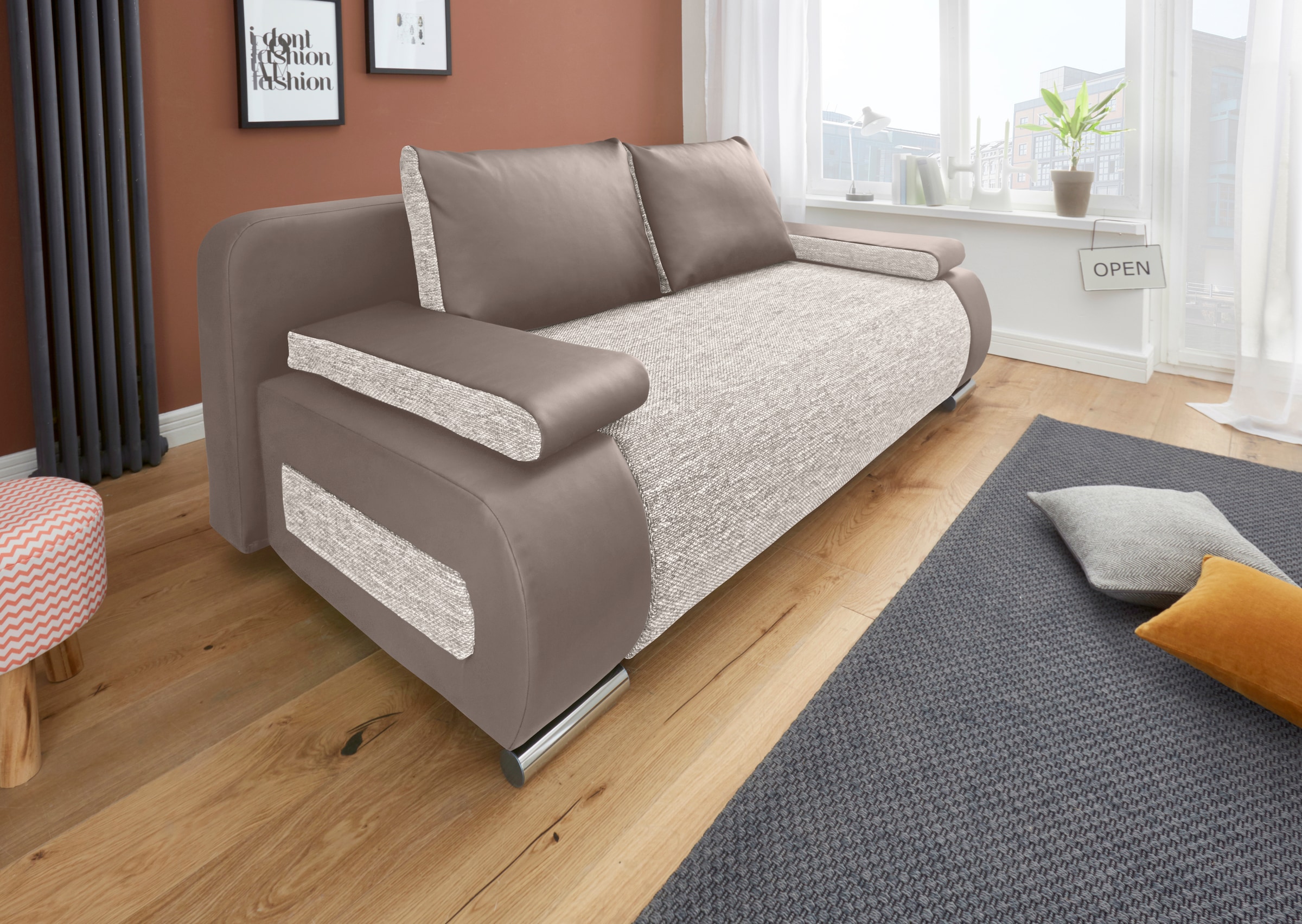 COLLECTION AB Schlafsofa Moritz, mit Bettfunktion und Bettkasten