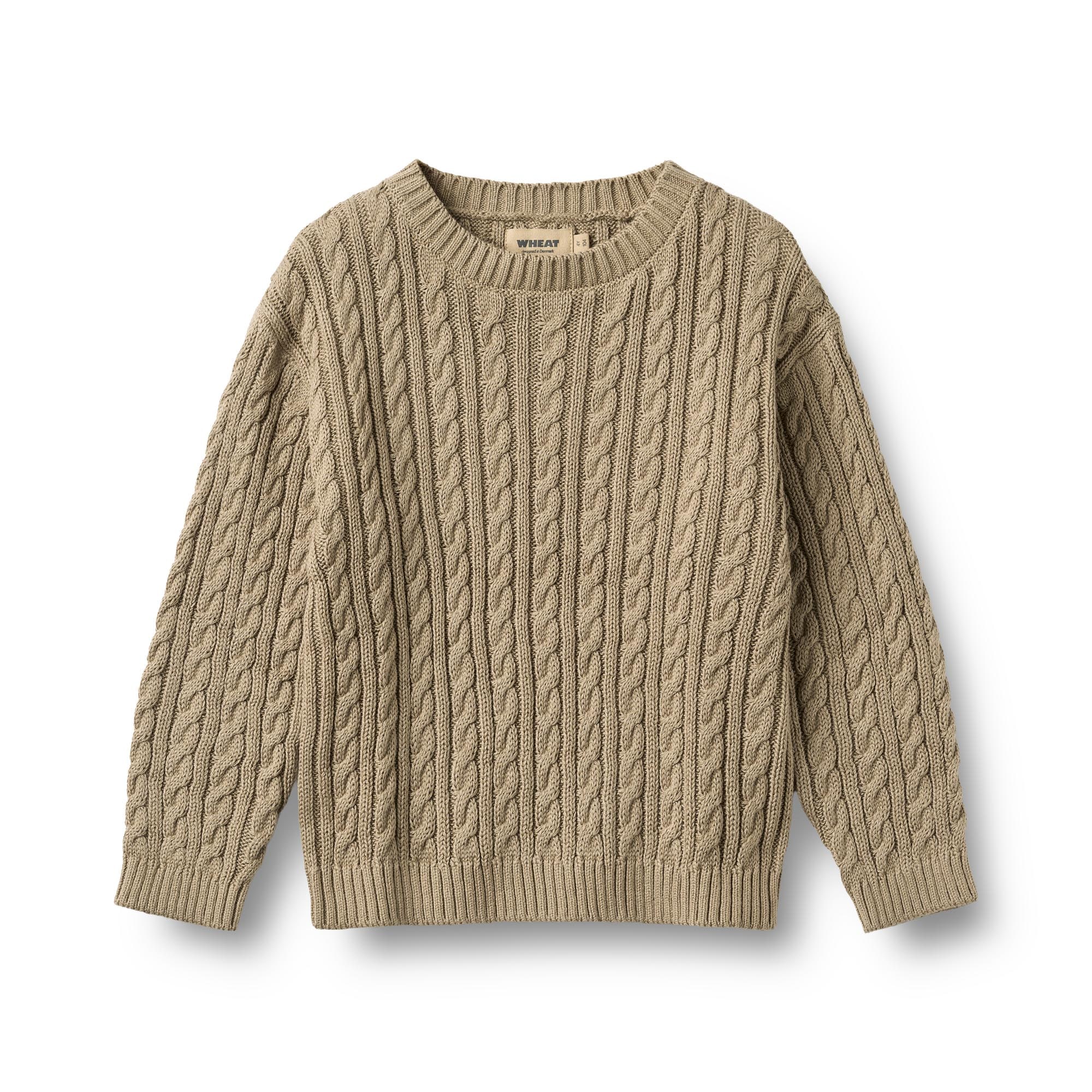 WHEAT Pull en tricot »Knit Pullover L/S Oliver« Coton pur