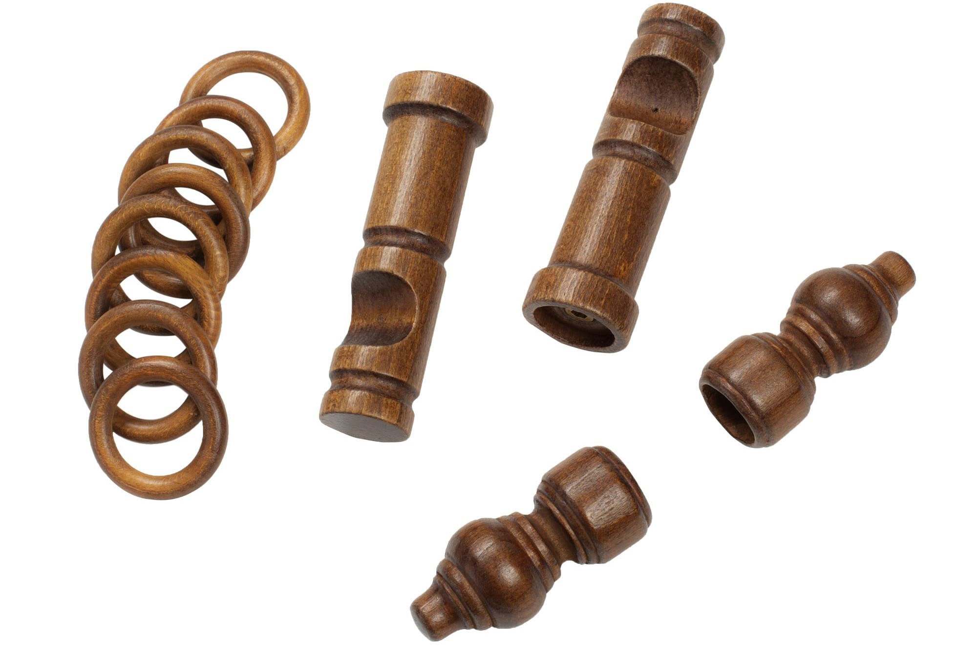 SN DECO GROUP Gardinenstange »Filigrano«, 1 läufig-läufig, Fixmass, 28 mm, Holz, verschiedene Längen und Farben, Komplettset