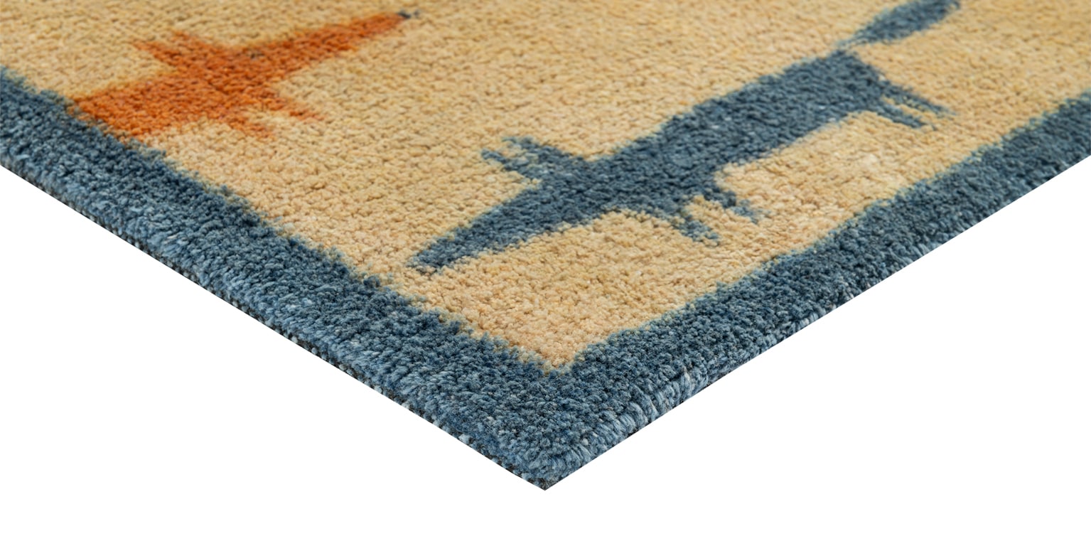 Turtle Mat Tapis de sol »Running Mr Fox Multi« Rectangulaire 9 mm Höhe
