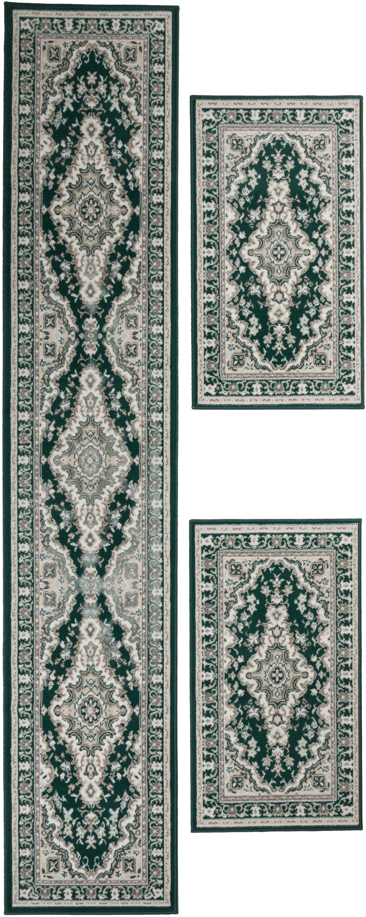 my home Bettumrandung »Oriental, Made in Belgium« Höhe 7 mm 1 Stk. tlg. Läufer-Set, Kurzflor, Orient-Optik, mit Bordüre, pflegeleicht, elegant