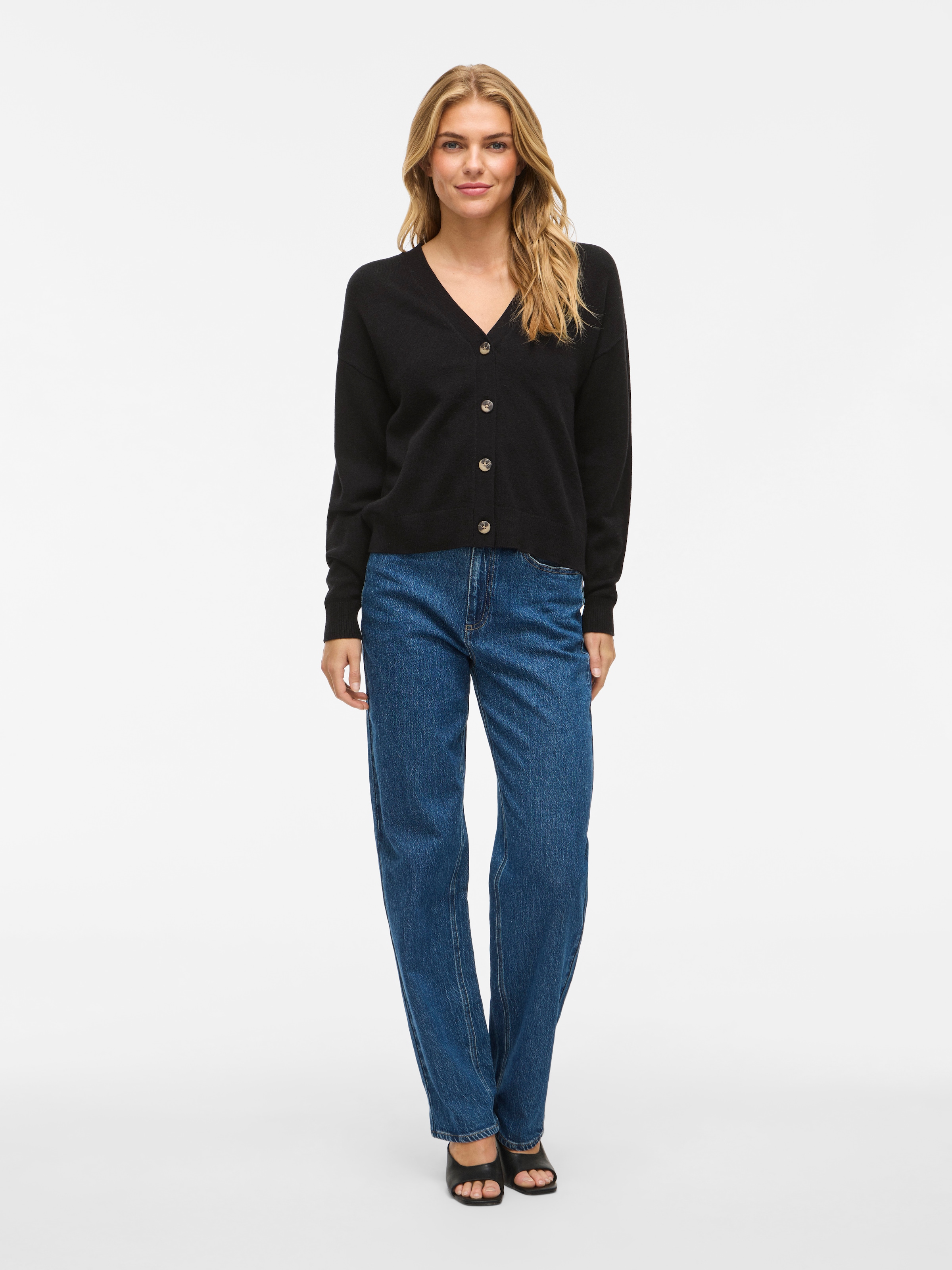 Vila Strickjacke »VIRIL V-NECK KNIT CARDIGAN - NOOS«