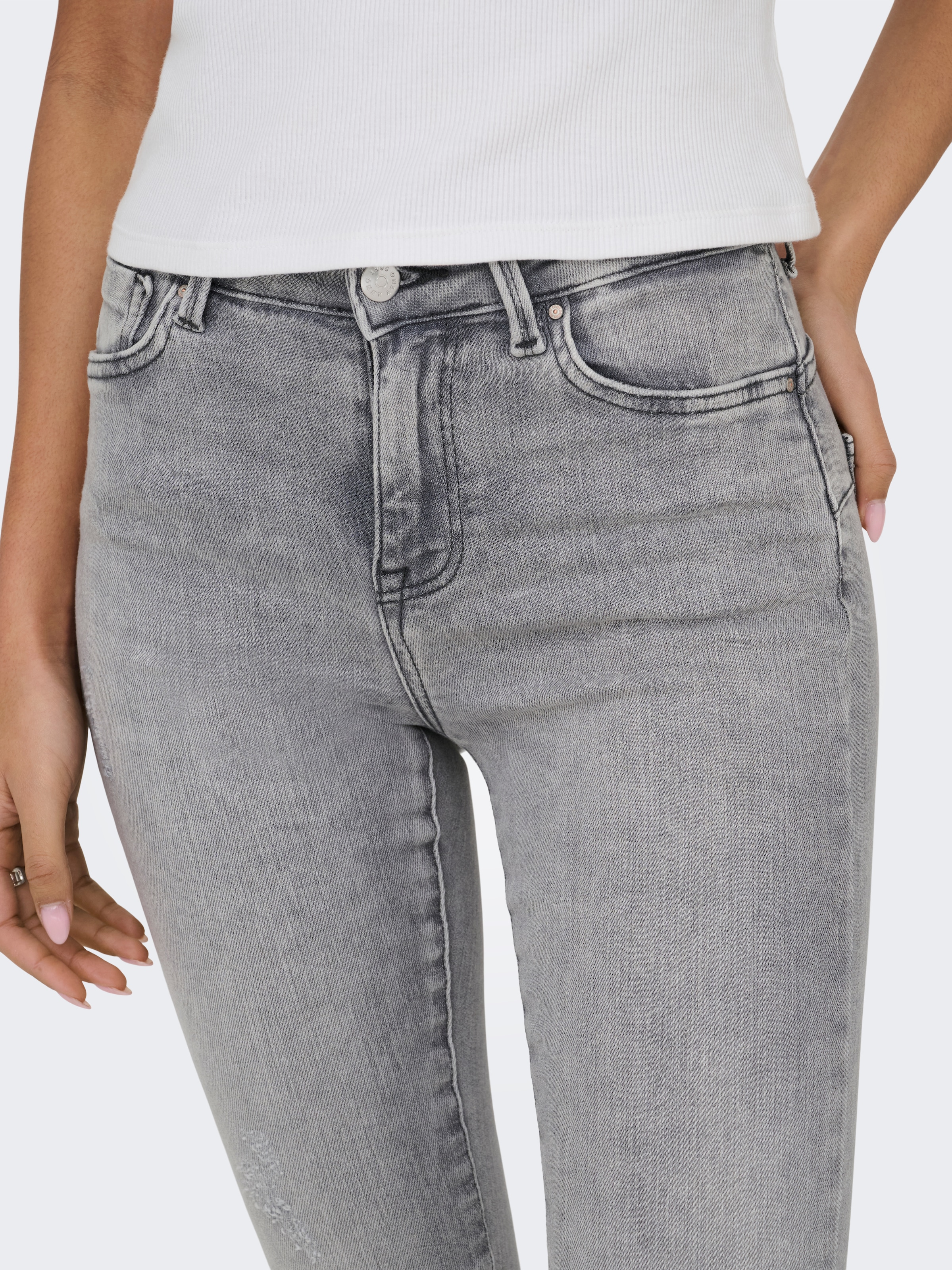 ONLY Jeans skinny »ONLPOWER LIFE MID PUSH« Mélange coton, coupe skinny, taille normale