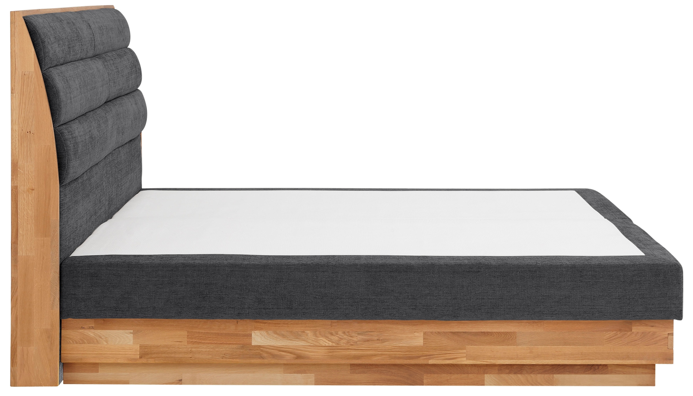 GOODproduct Lit boxspring »Jenna« sans éclairage LED, avec tissus certifiés recyclés