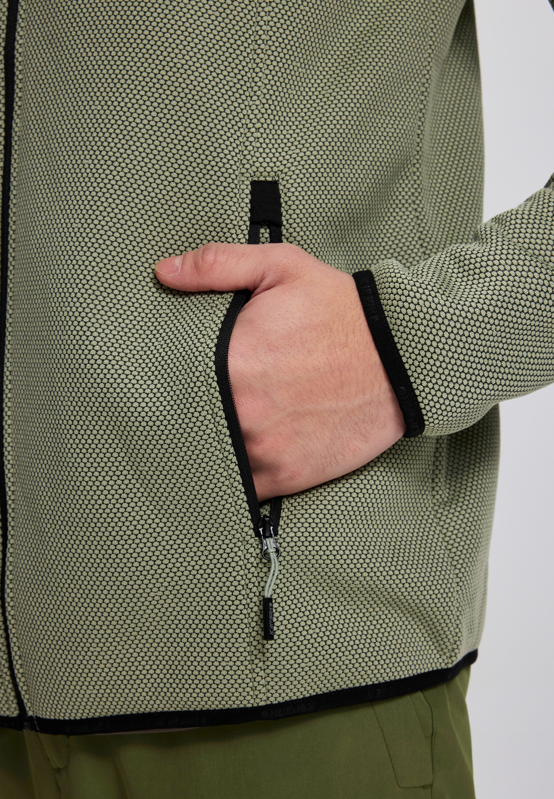 Icepeak Fleecejacke »BREDSTEDT« sportlicher Stil, mit Stehkragen, mit Reissverschlusstaschen