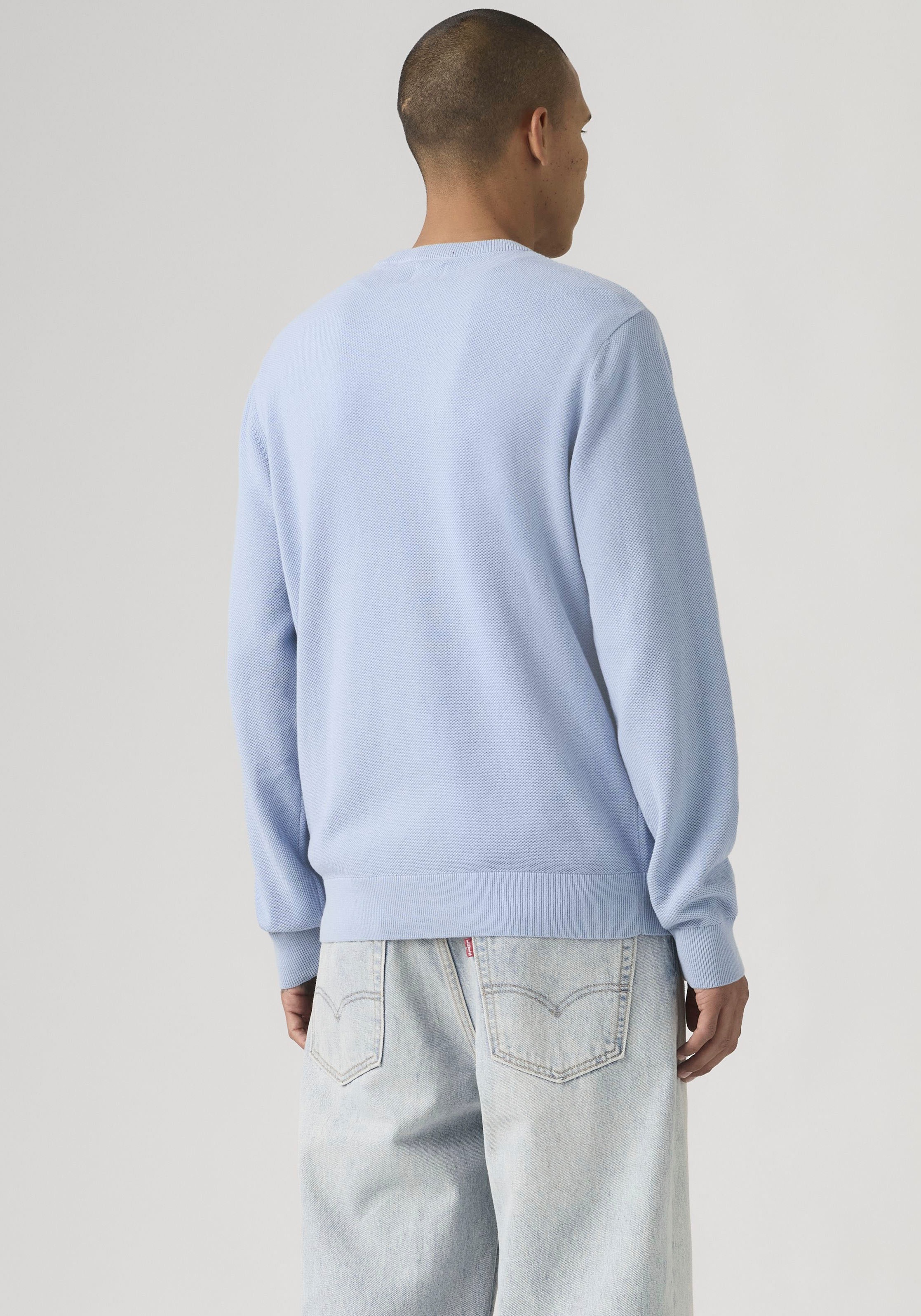 Levi's® Rundhalspullover »LIGHTWEIGHT HM SWEATER« Feingerippte Abschlüsse