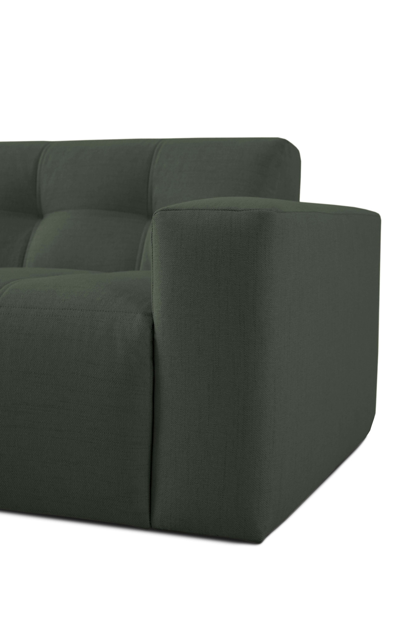 GOODproduct Ecksofa »Tapley« Breite 221 cm,Boucle, Struktur fein, mit Knopfsteppung, bodentief