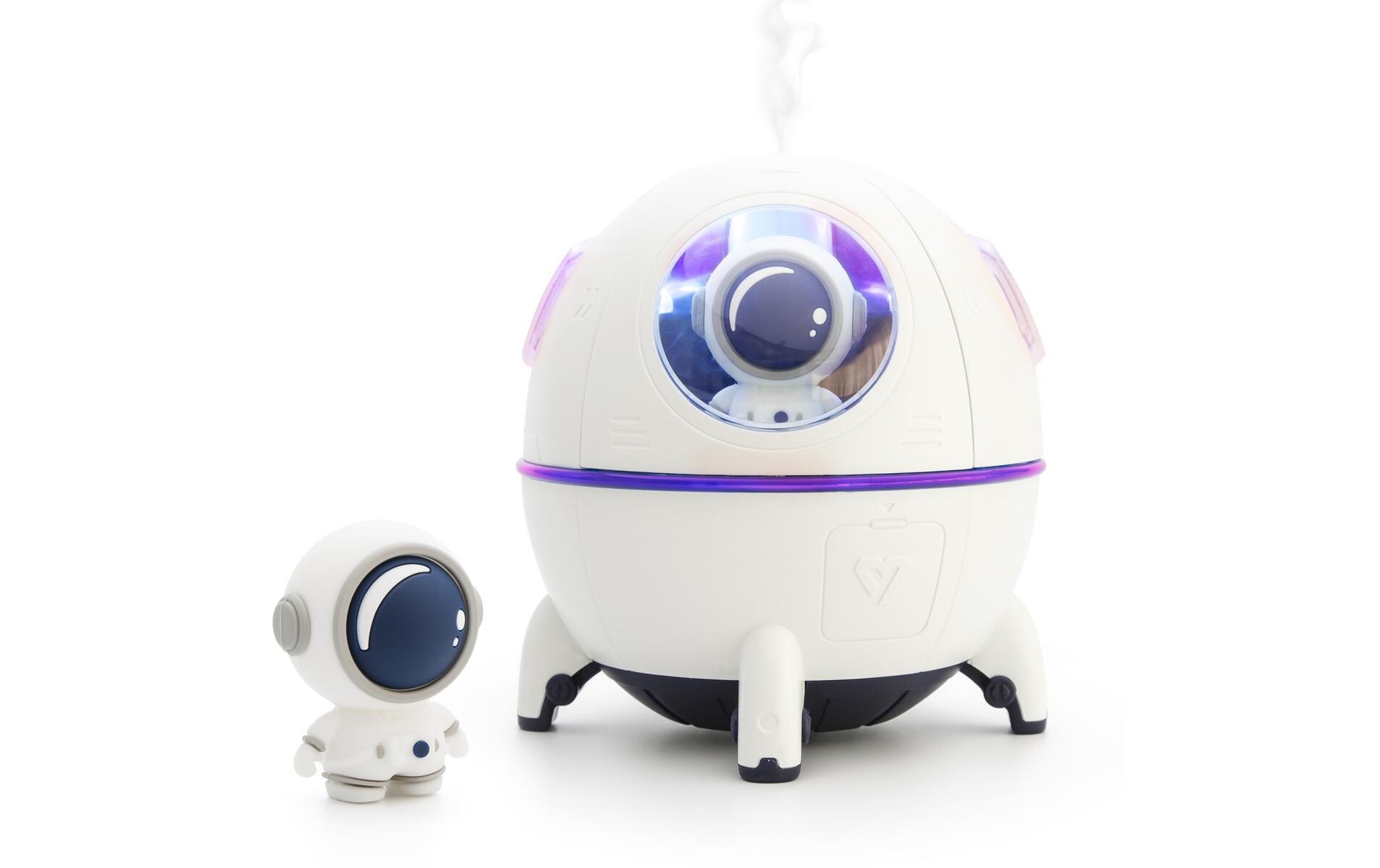 Rio Spaceship Explorer Childrens Essential Oil Diffuser, Humidifier & Night Light in White