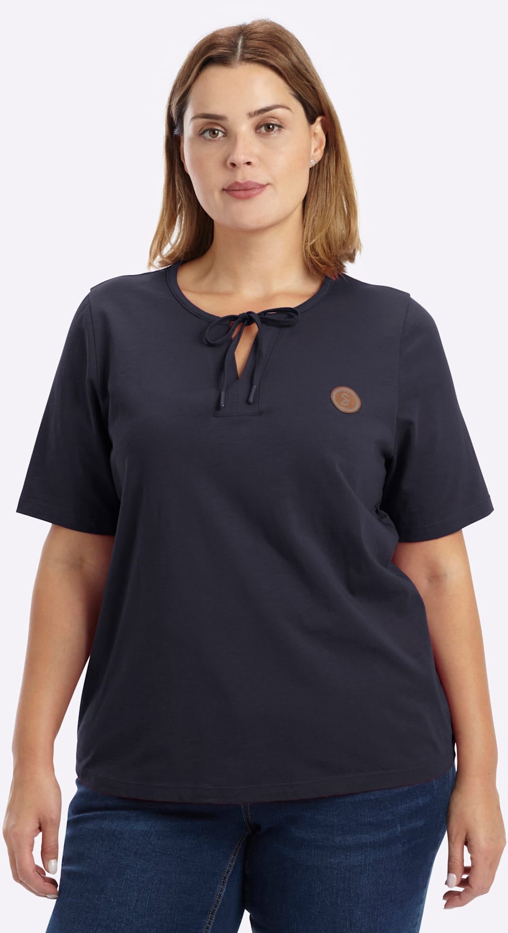 Sheego T-Shirt "Halbarmshirt" 1