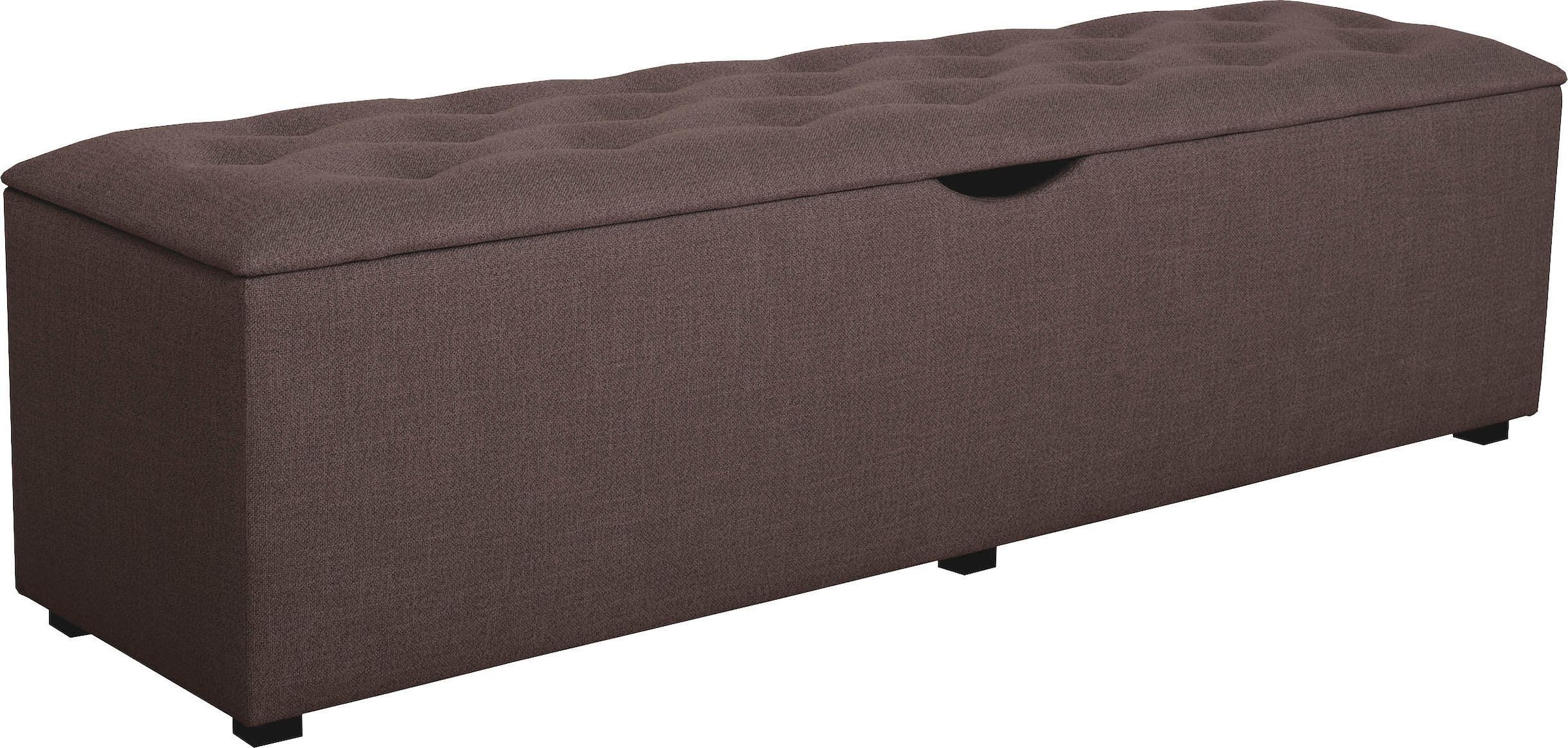 Home affaire Banc à tabouret »Knobbed« banc tabouret avec rangement, largeur 120 cm et 160 cm
