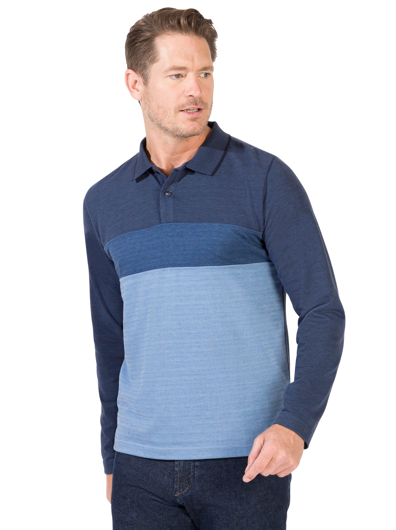 Image of Marco Donati Poloshirt »Langarm-Poloshirt«, (1 tlg.) bei Ackermann Versand Schweiz