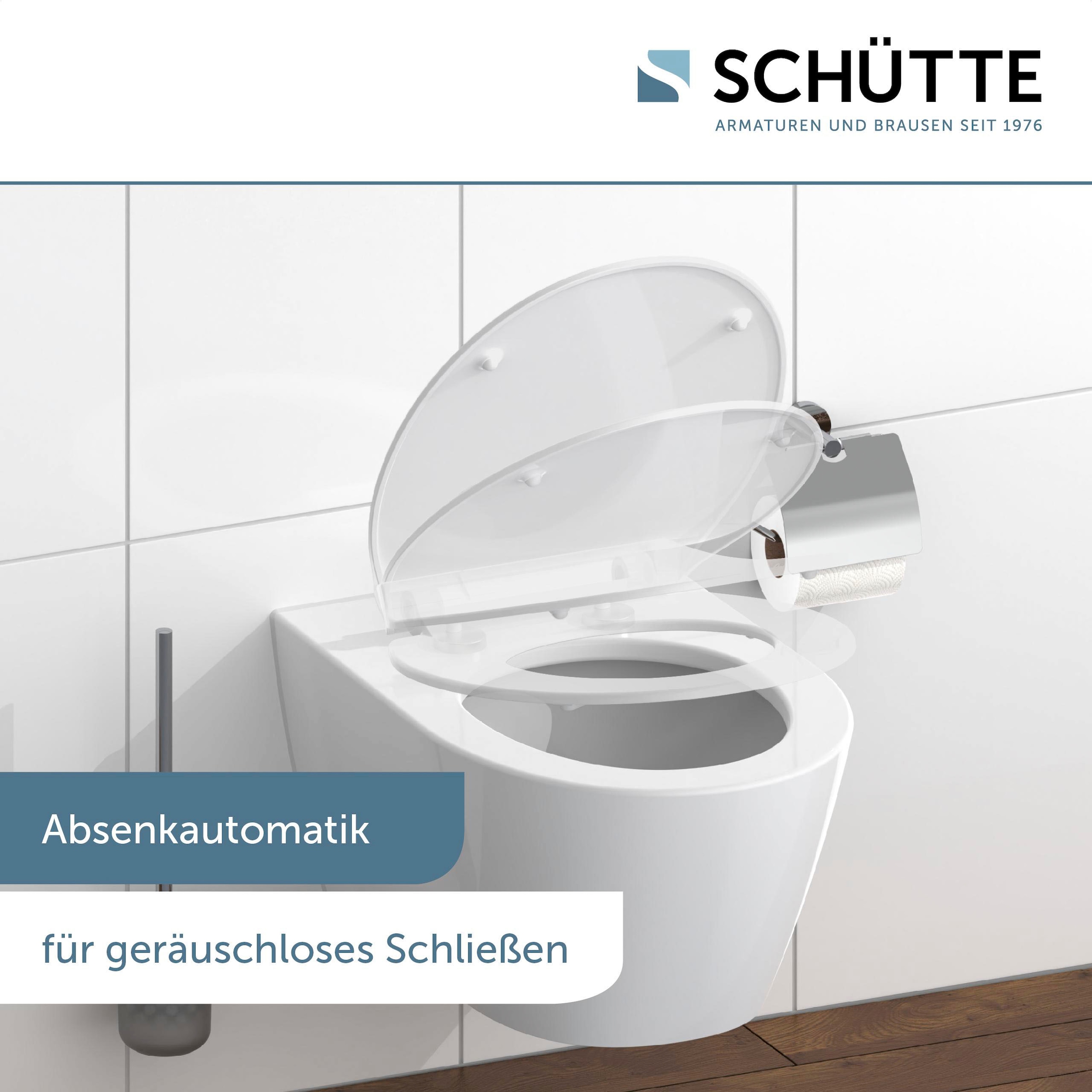 Schütte WC-Sitz »SLIM«, Duroplast, Absenkautomatik, Schnellverschluss, besonders flache Form