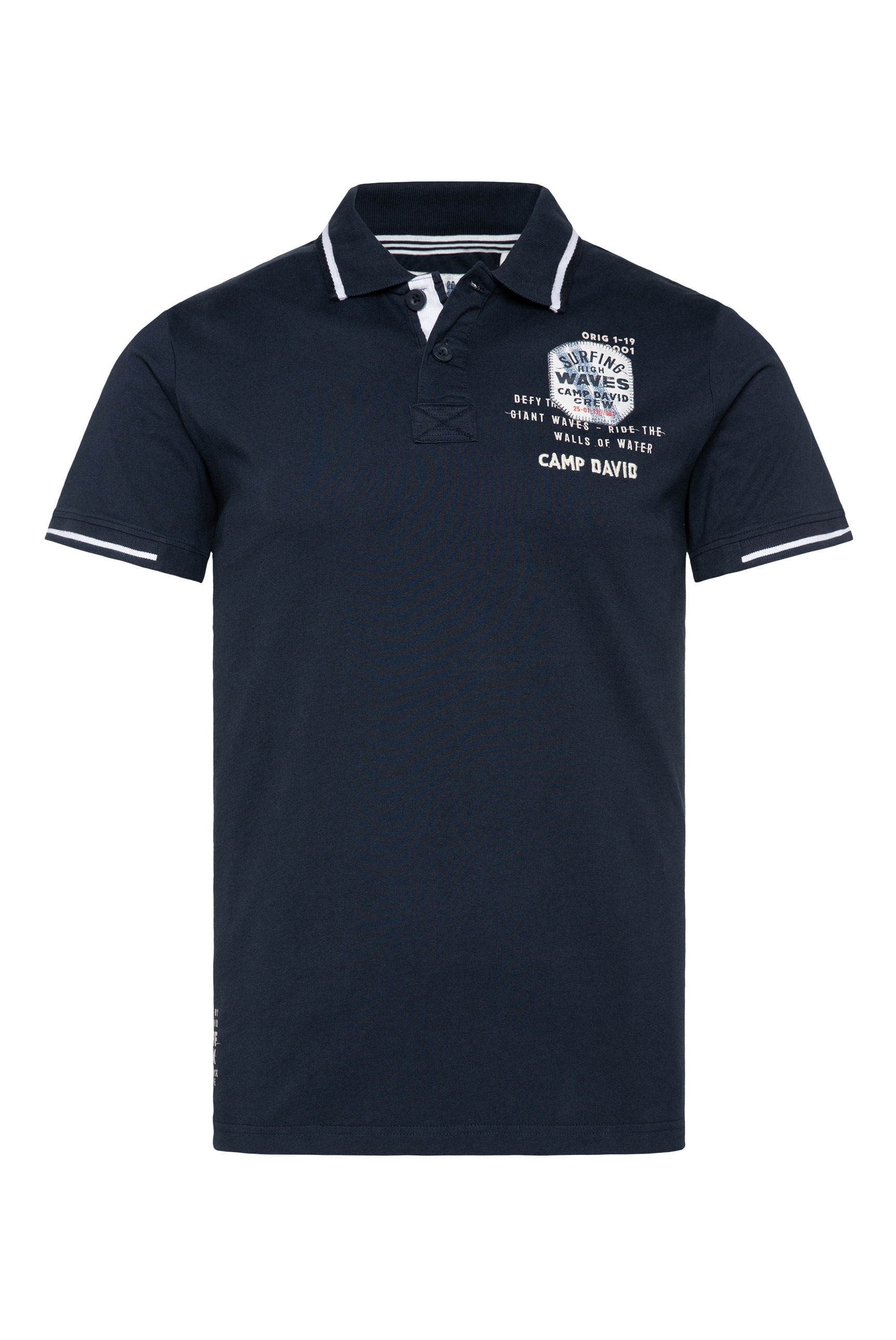 CAMP DAVID Poloshirt, mit kontrastreichen Details