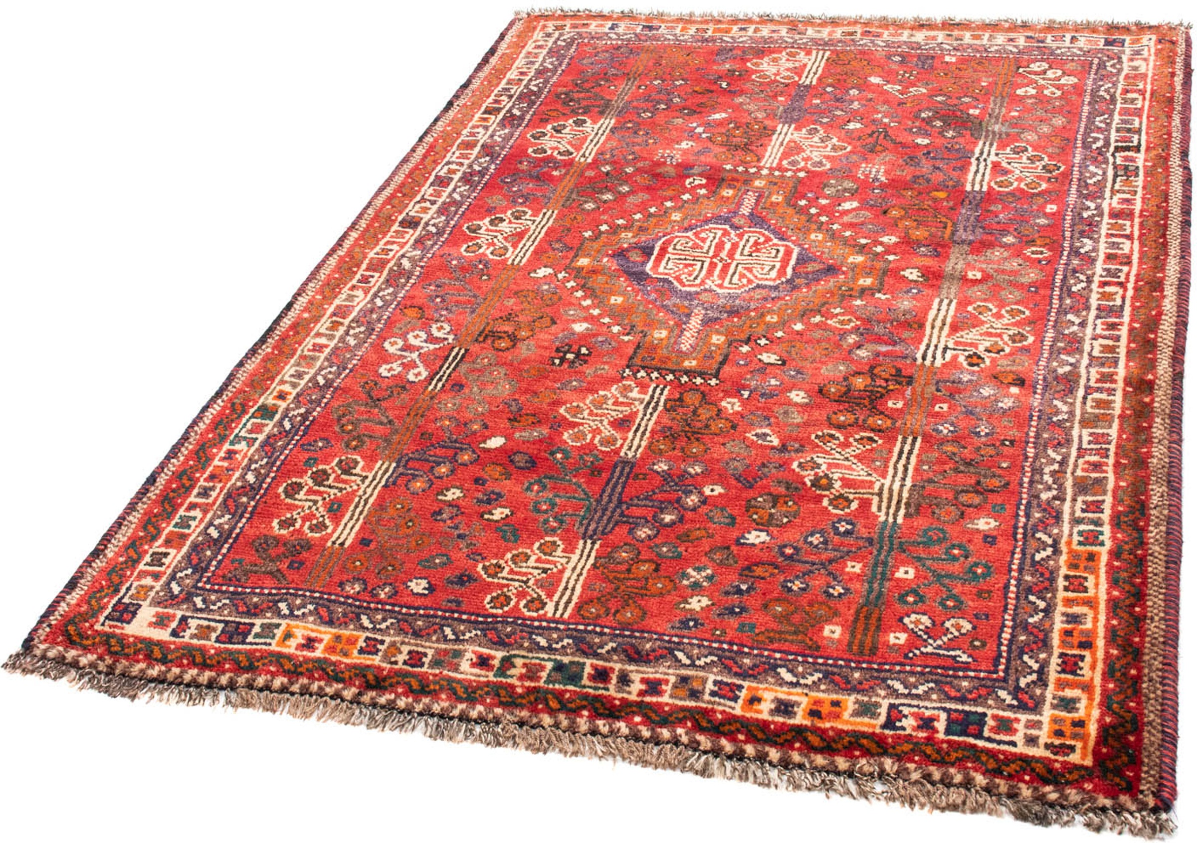 Image of morgenland Orientteppich »Perser - Nomadic - 162 x 110 cm - rot«, rechteckig, 10 mm Höhe, Wohnzimmer, Handgeknüpft, Einzelstück mit Zertifikat bei Ackermann Versand Schweiz