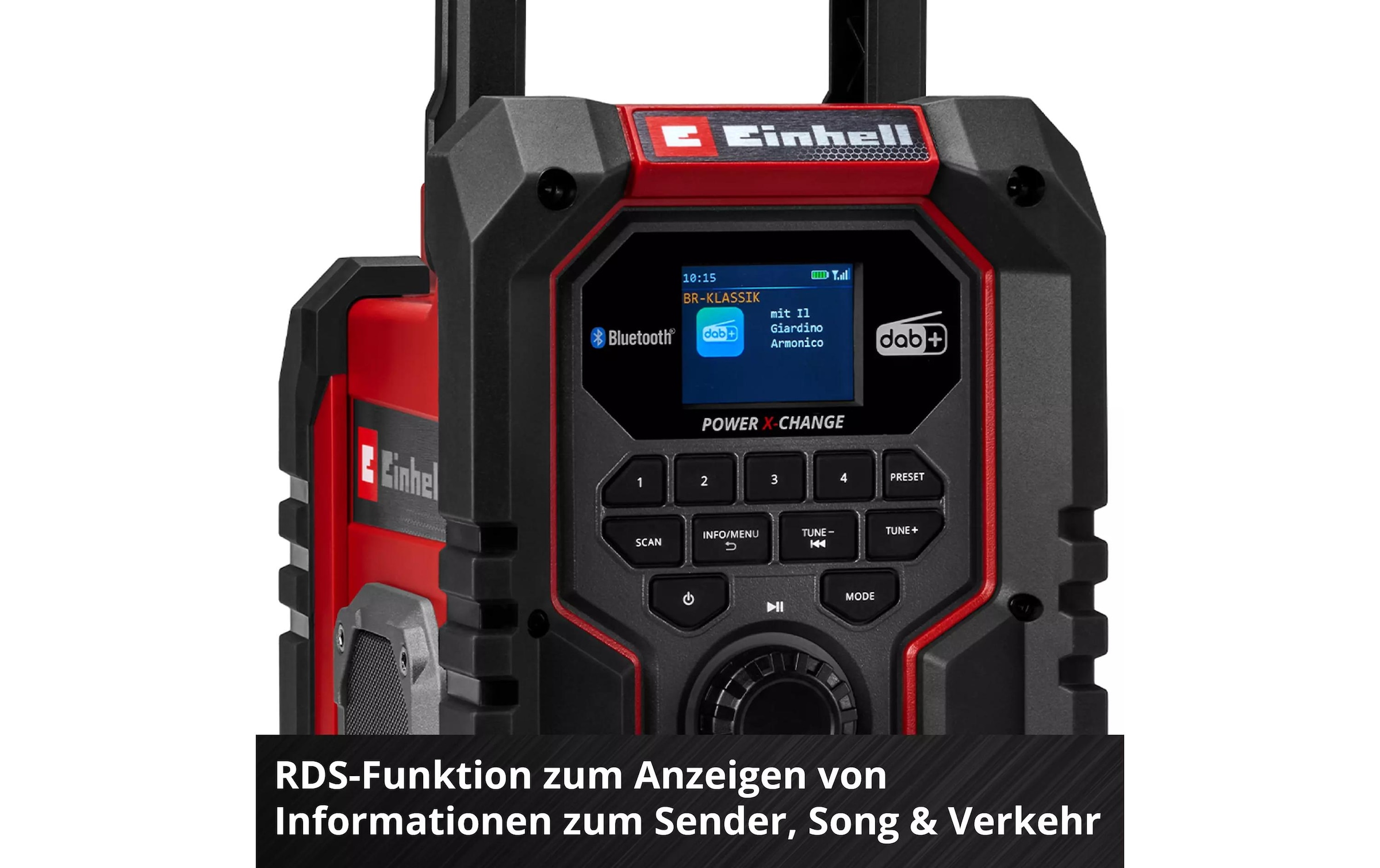 Einhell Baustellenradio »Akku-Radio TE-CR 18 Li DAB+/FM/BT, Solo«