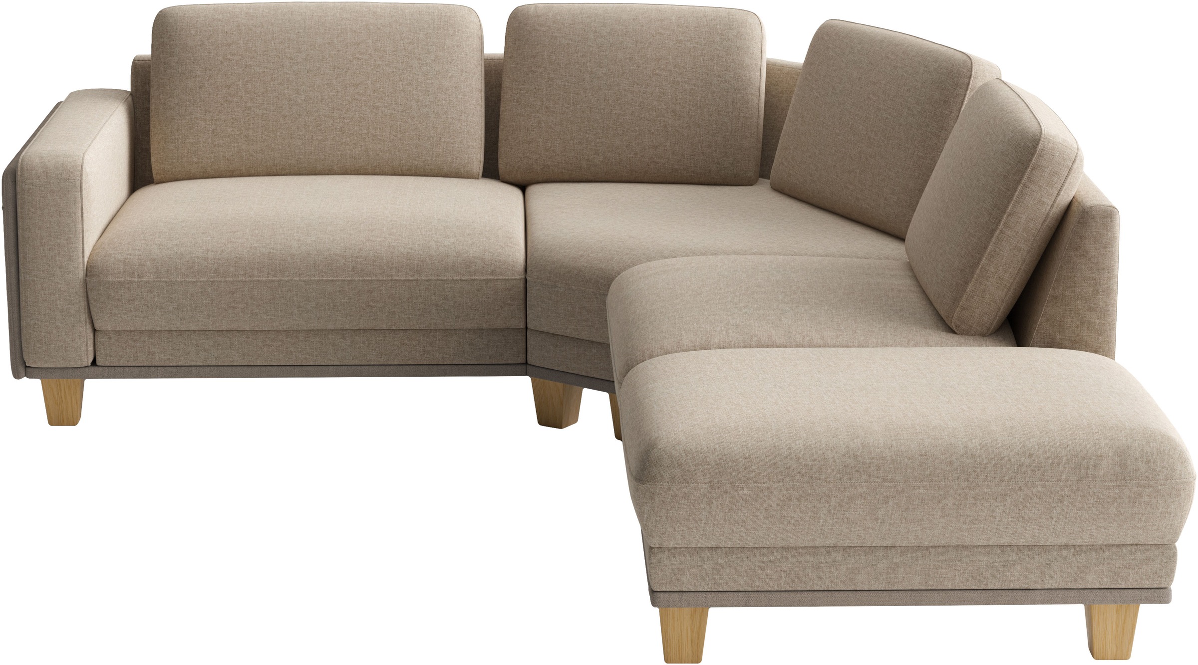 sit&more Ecksofa »Concept« Modernes Sofa in drei Fussfarben zur Auswahl