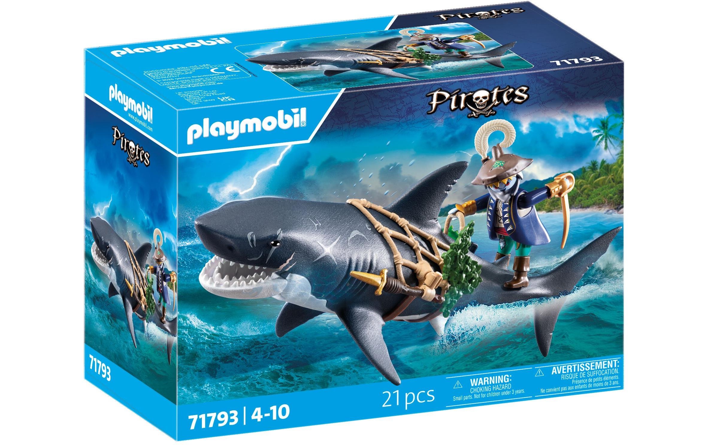 Image of Playmobil Spielbausteine "Gefahr durch Riesenhai 71793"