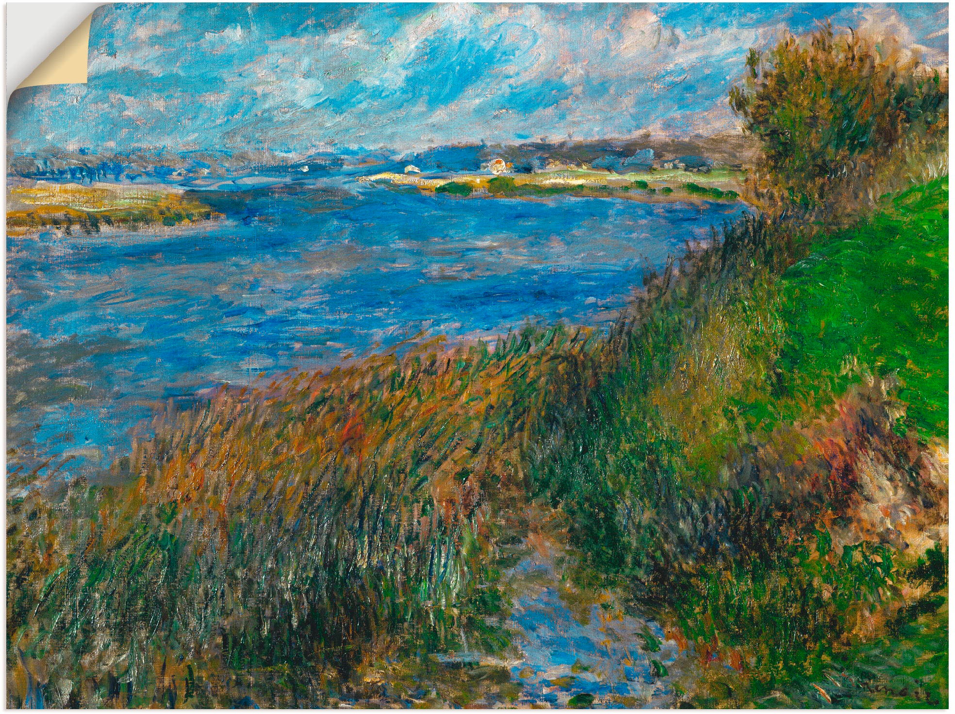 Image of Artland Wandbild »Die Seine-Ufer bei Champrosay. 1876«, Gewässer, (1 St.), in vielen Grössen & Produktarten -Leinwandbild, Poster, Wandaufkleber / Wandtattoo auch für Badezimmer geeignet bei Ackermann Versand Schweiz