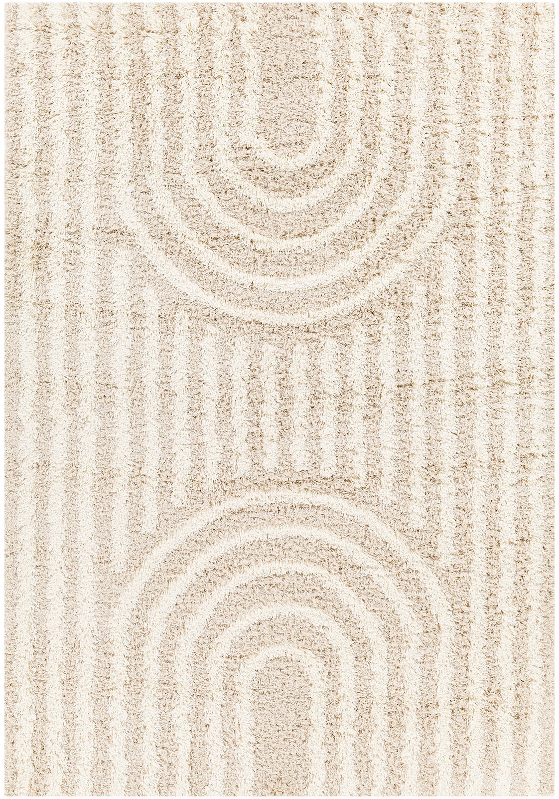 Livabliss Tapis à poils longs »TRAKAI« Rectangulaire 52 mm Höhe Flauschig, Langflor, Weich, Boho Wohnzimmerteppich, Grau