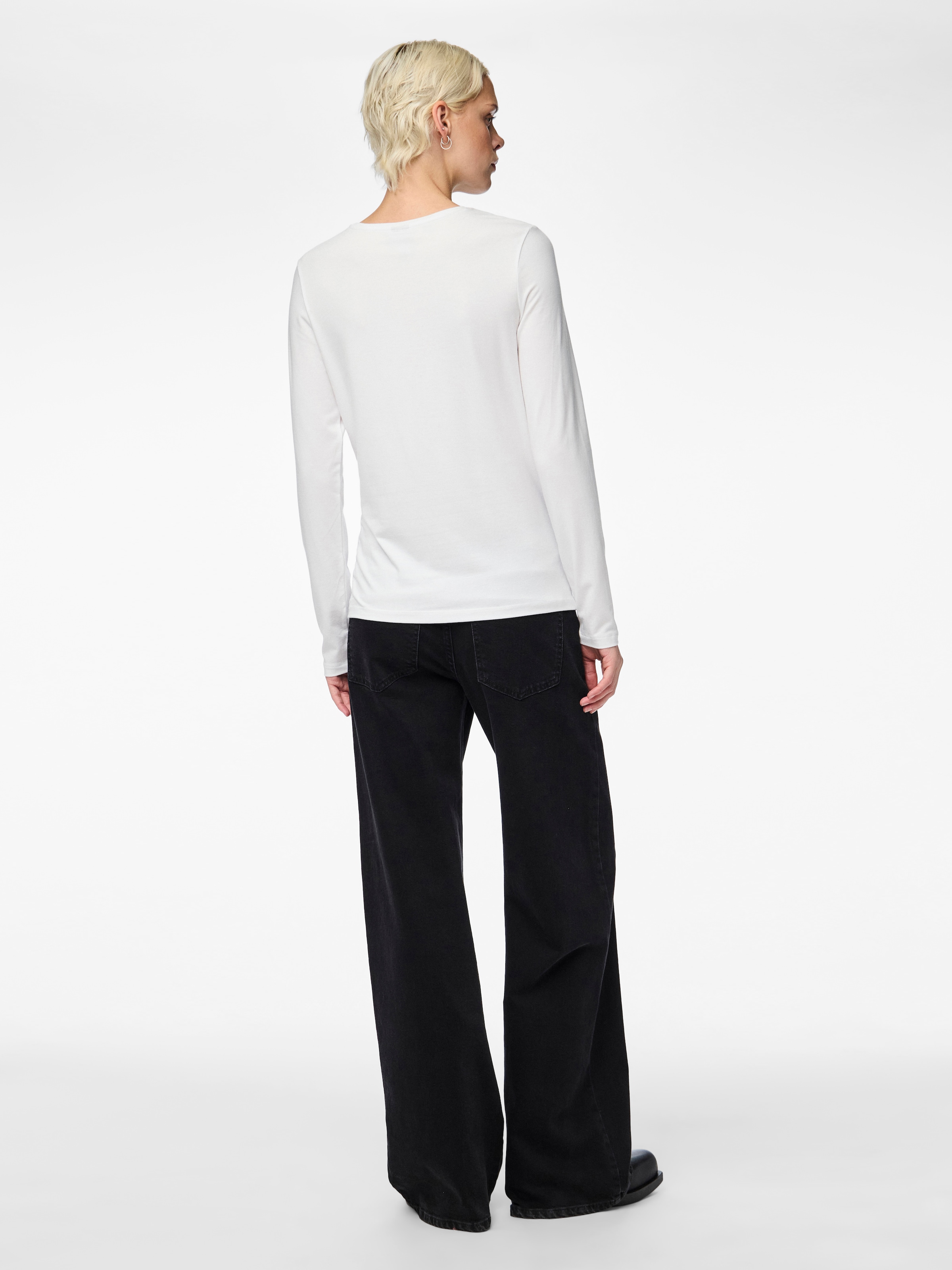 pieces T-shirt à manches longues »PCSIRENE LS TEE JRS NOOS« Mélange de coton, coupe slim