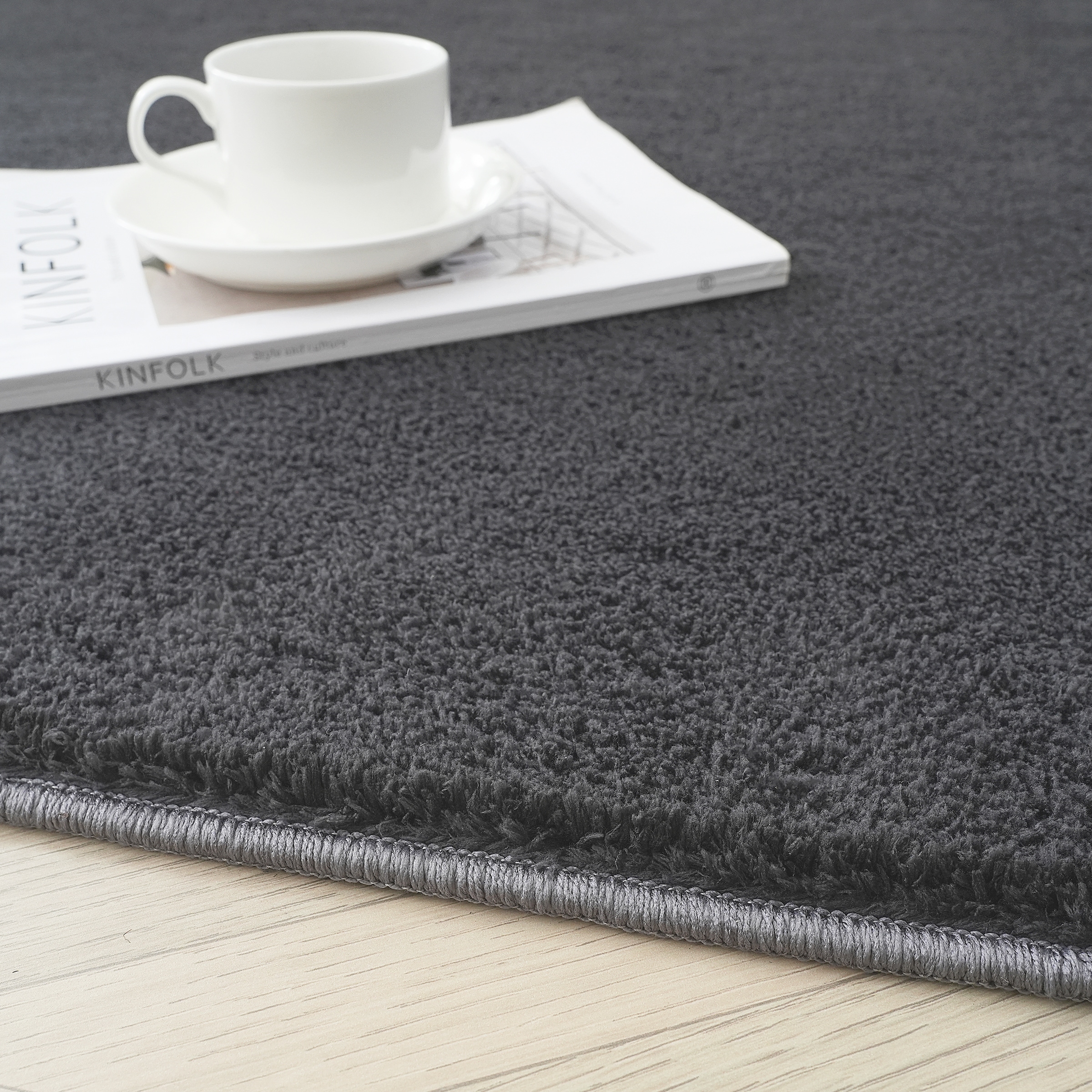 my home Teppich »Cali 2, kuschelig & weich« rechteckig 15 mm Höhe Uni-Farben, waschbar, flauschig, Wohnzimmer, Schlafzimmer