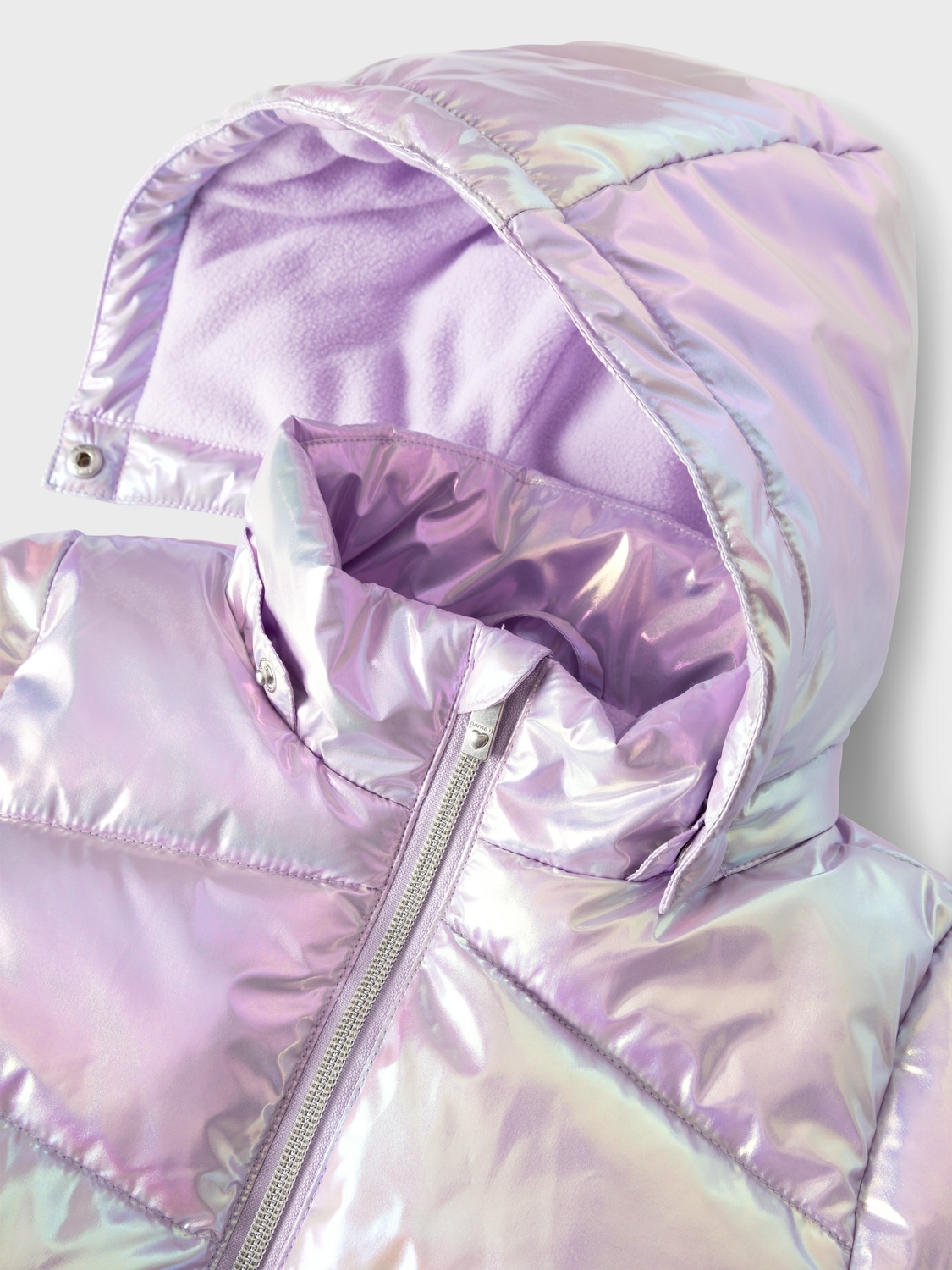 Name It Steppjacke »NMFMOLINA JACKET SHINY«, mit Kapuze, mit dekorativen, reflektierenden Details