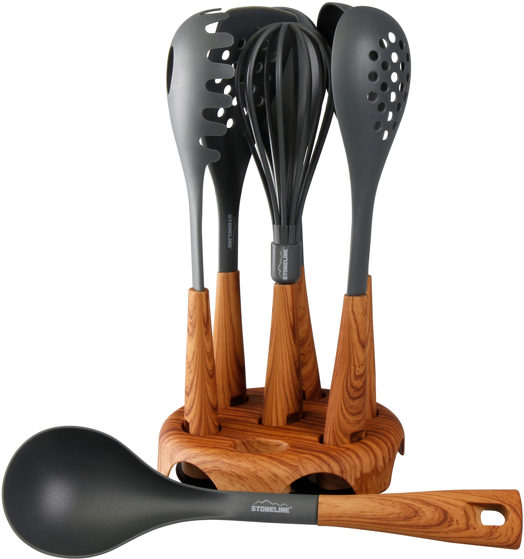 Image of STONELINE Kochbesteck-Set, (Set, 8 tlg.), mit drehbarem Ständer bei Ackermann Versand Schweiz