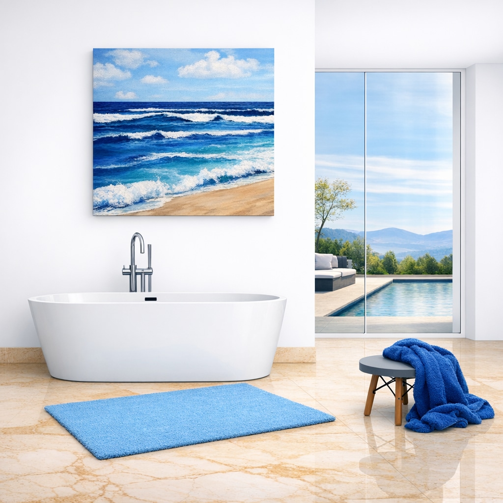 welltime Badewanne »Tavira« Höhe 60 cm mit Ablaufstöpsel | verstellbare Füsse | Überlauf Freistehend, (170x74x60 (LxBxH), Sanitäracryl, mit Pop Up Ventil
