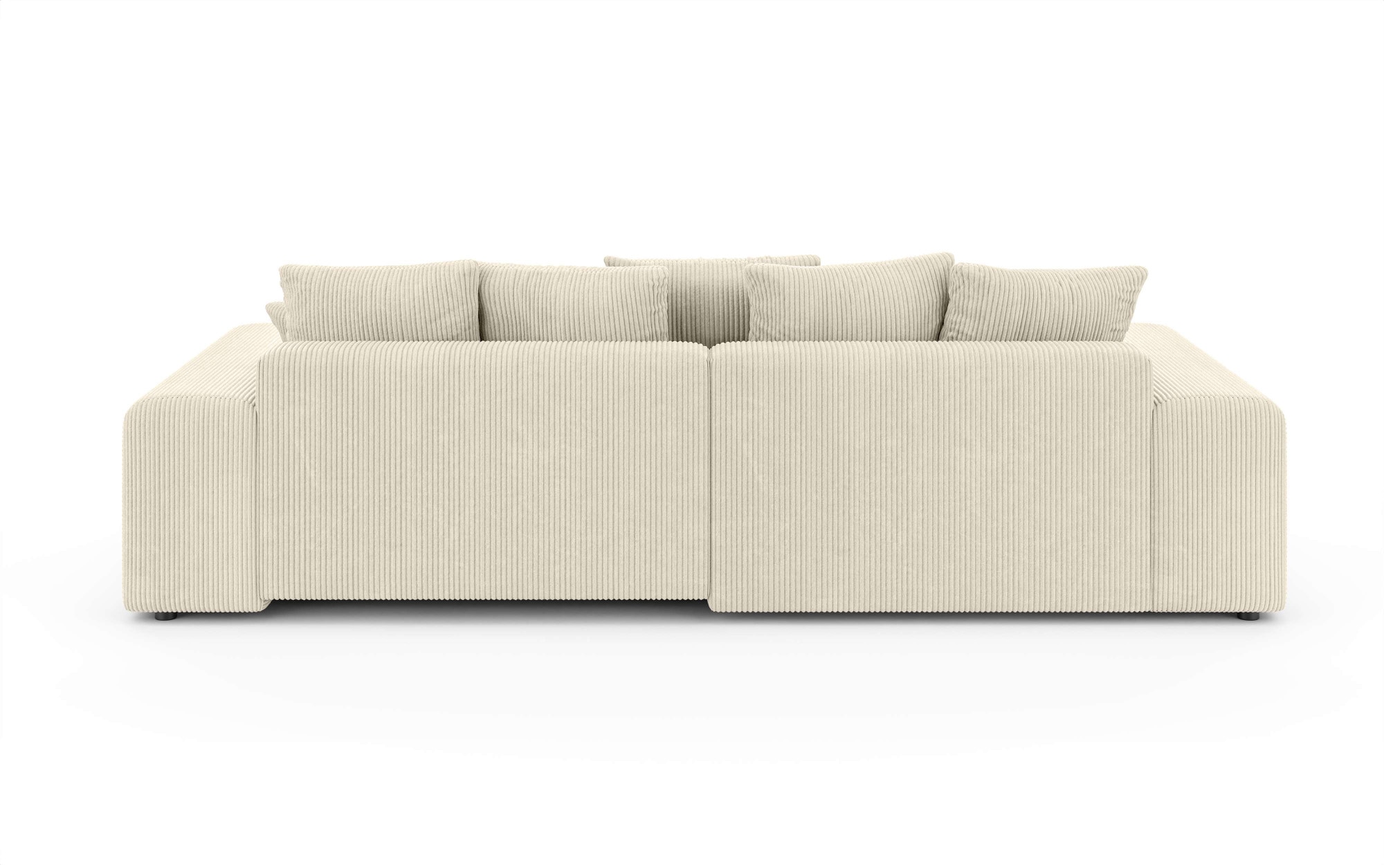 Home affaire Ecksofa »LAKESIDE mit Bettfunktion und Bettkasten, B/T/H 257/166/84 cm«, L-Form, Recamiere beidseitig montierbar, Wellenunterfederung