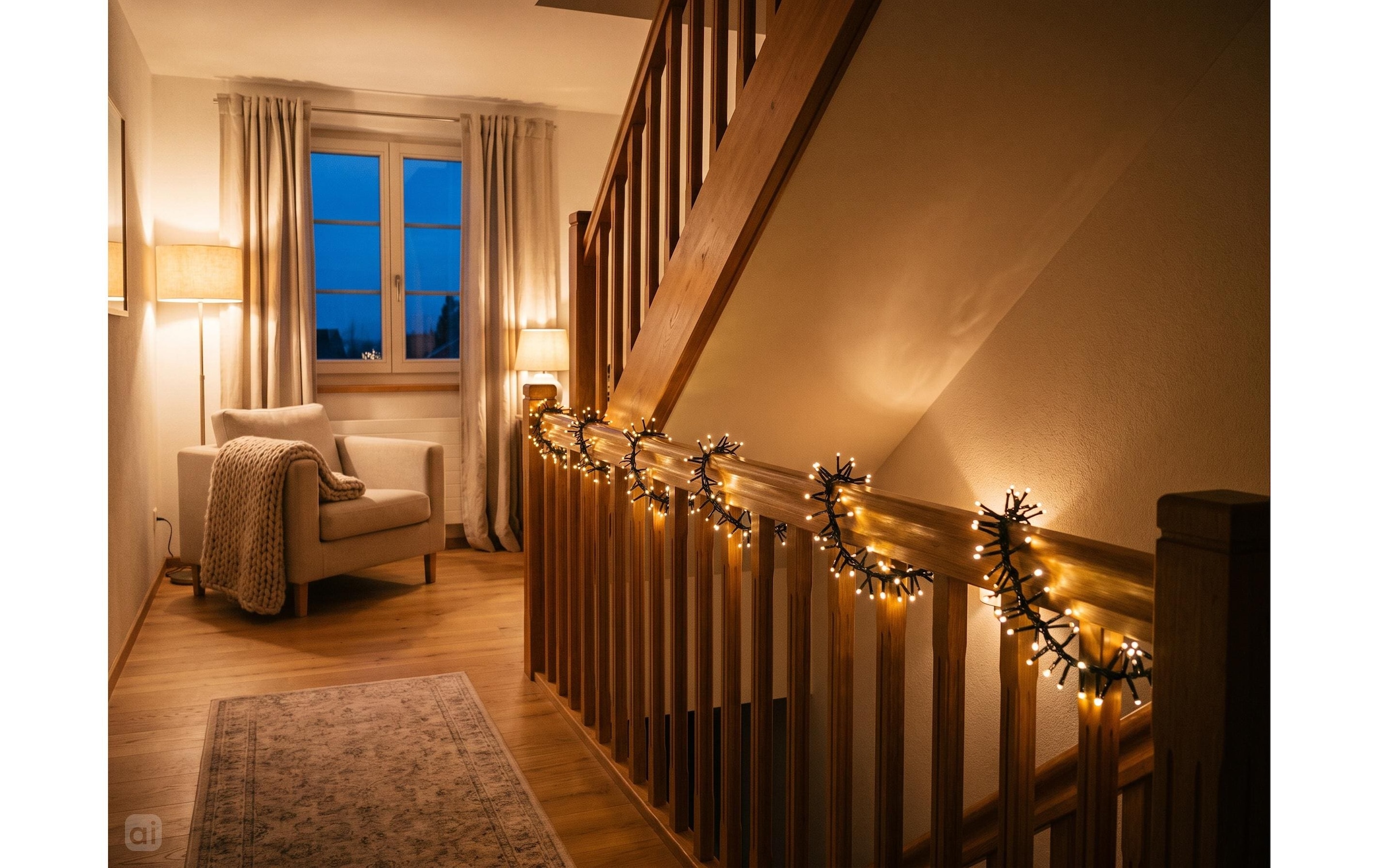 Cocon Lichterkette »Lichterkette Fenstersims, 720 LEDs Warmweiss, 9.3 m«
