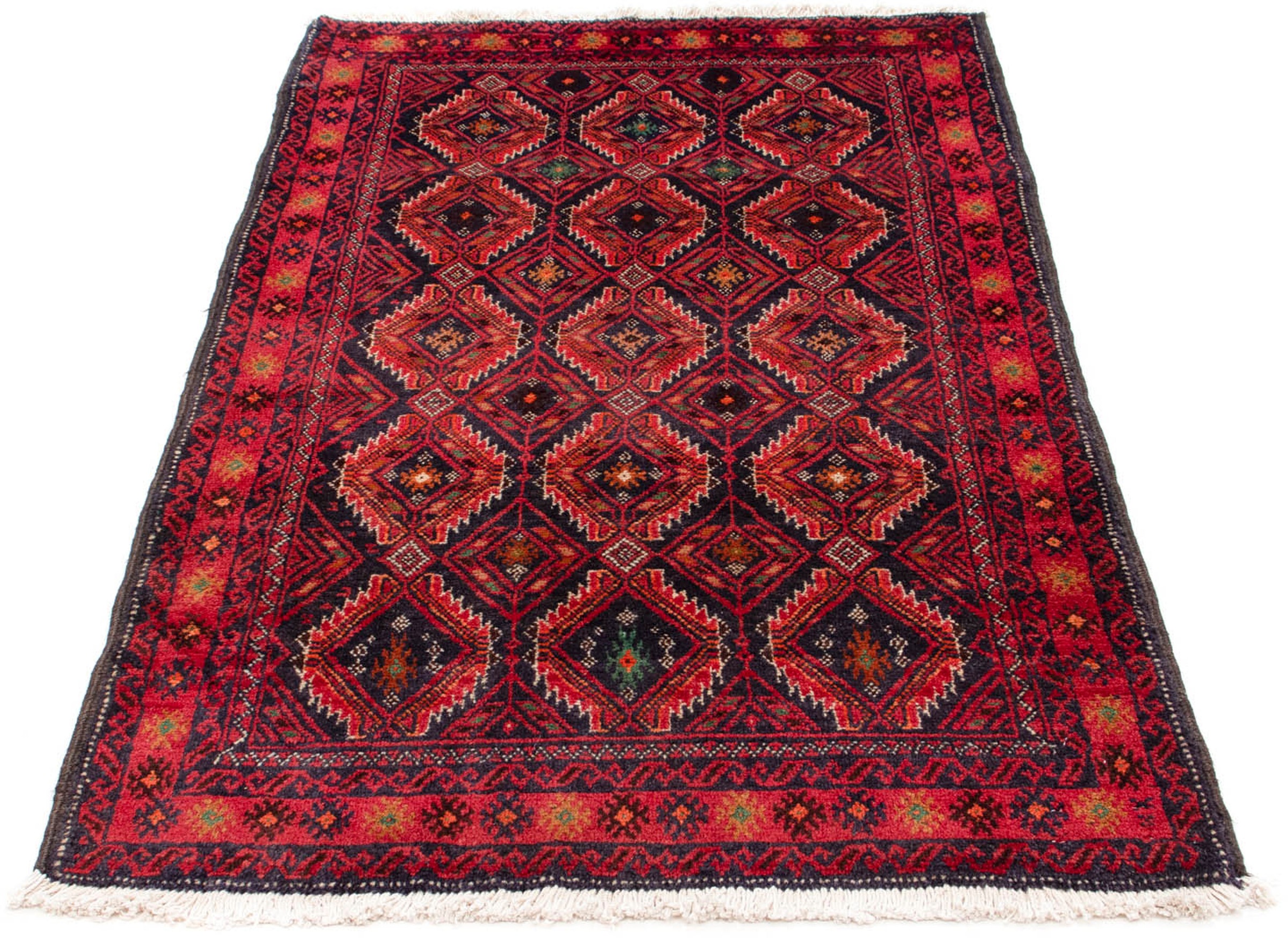 Image of morgenland Orientteppich »Belutsch - 159 x 89 cm - dunkelblau«, rechteckig, 8 mm Höhe, Wohnzimmer, Handgeknüpft, Einzelstück mit Zertifikat bei Ackermann Versand Schweiz