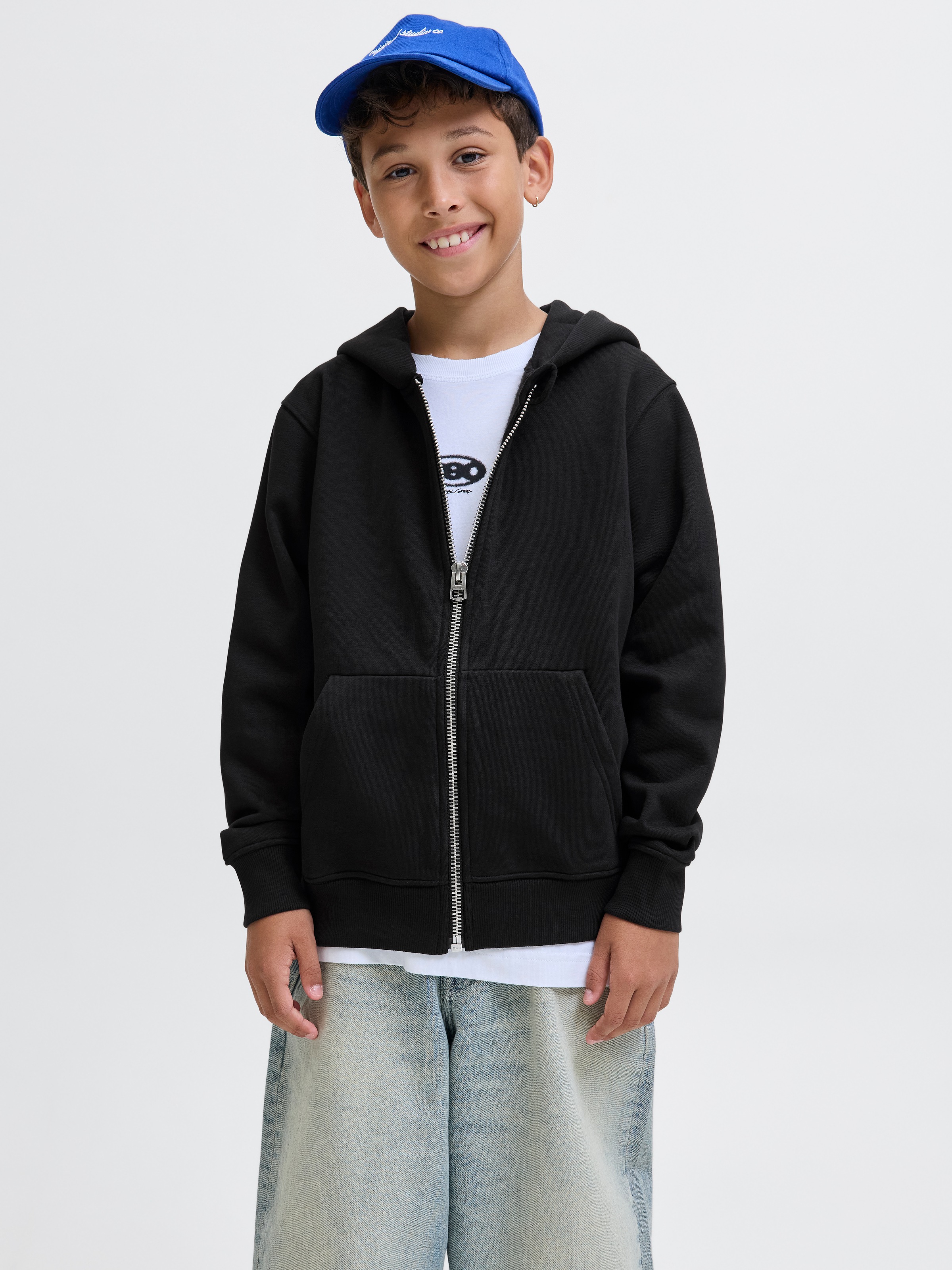 Jack & Jones Junior Sweatjacke »JJEURBAN EDGE SWEAT ZIP HOOD NOOS JNR«