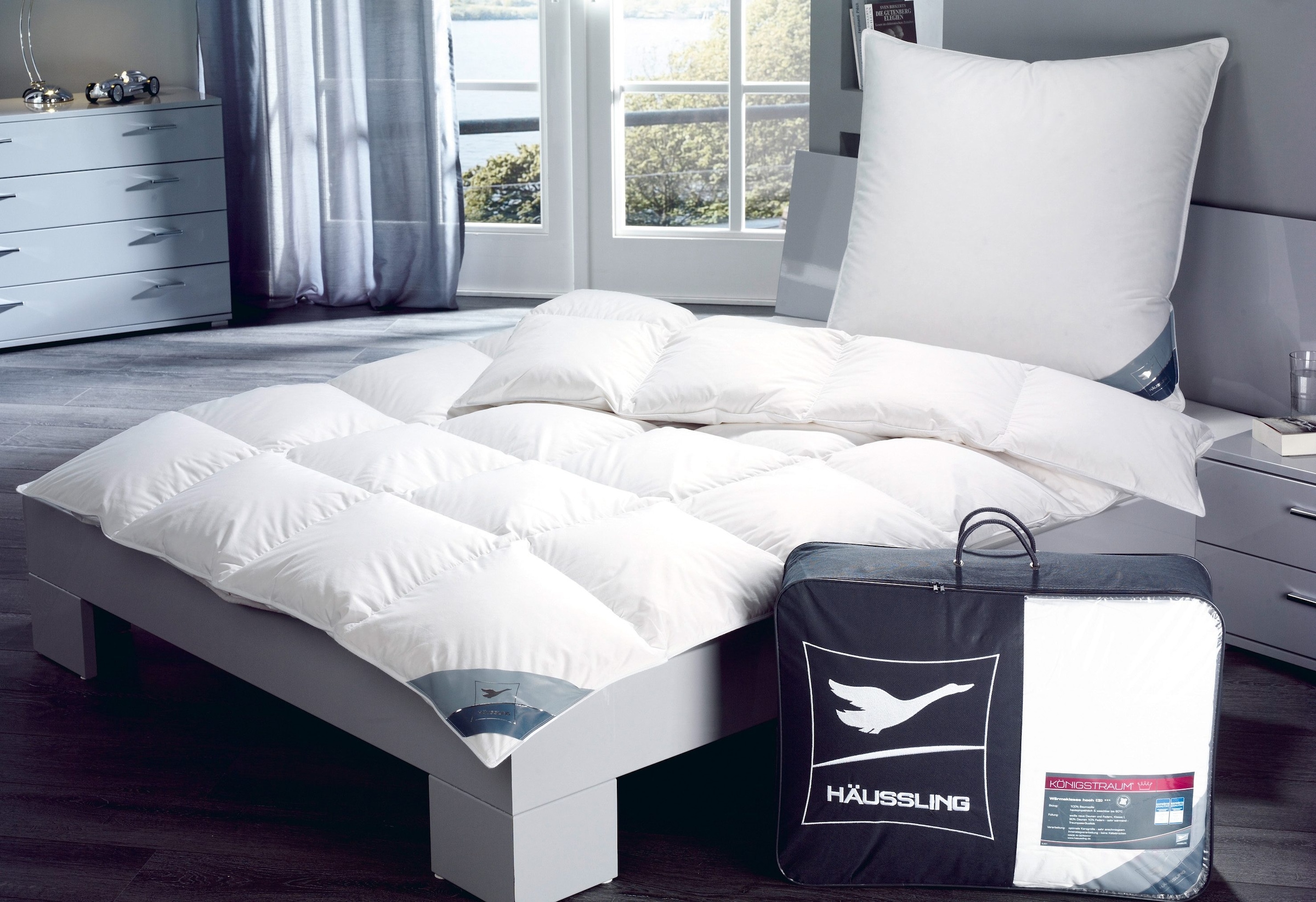 Image of Haeussling Daunenbettdecke "Königstraum - First Class" normal Füllung 90Daunen10Federn 1 Stk. tlg. Hohenstein geprüft