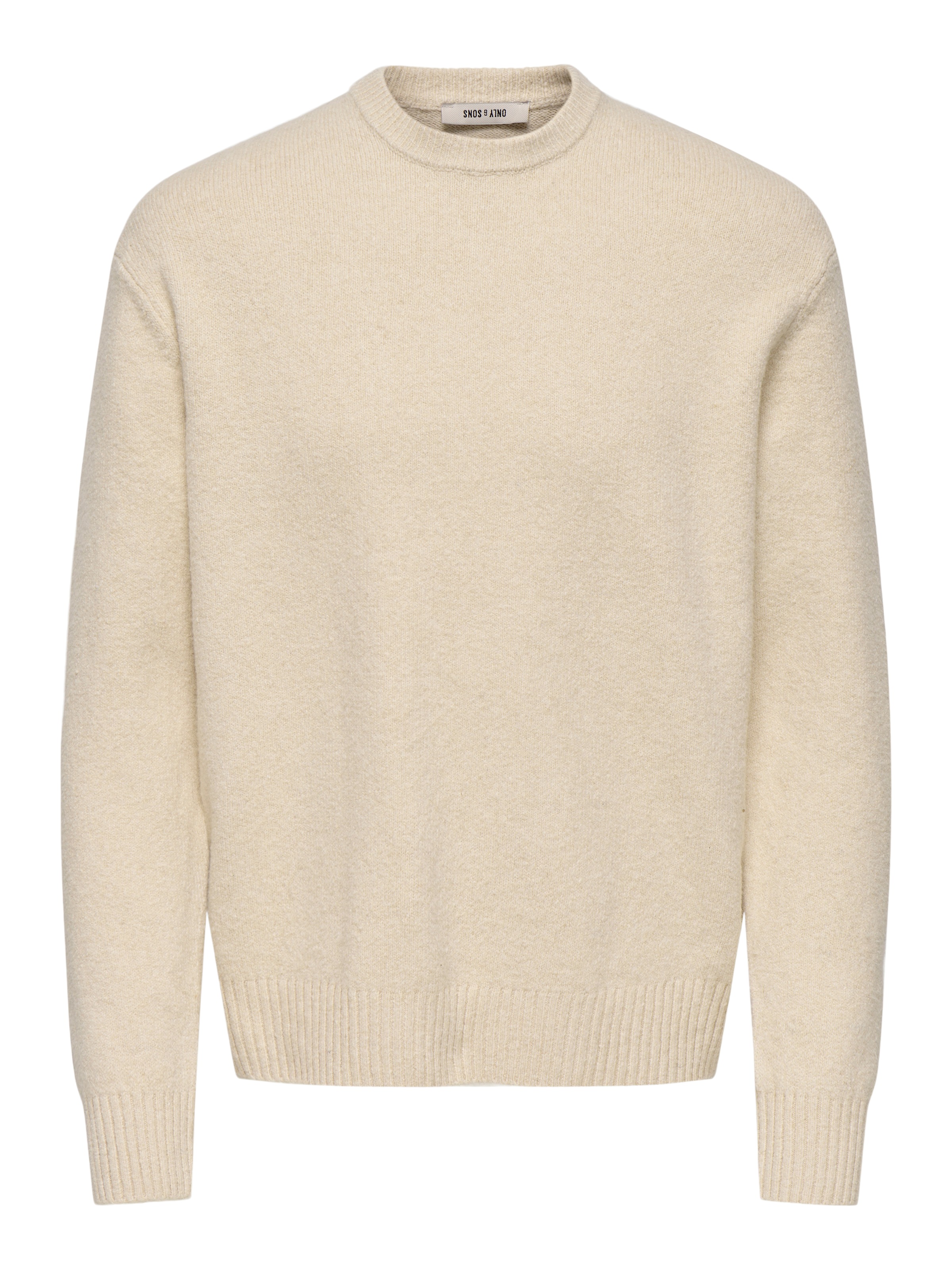 ONLY & SONS Pull à col rond »ONSJAMES RLX CREW KNIT« Baumwollmischung, relaxed fit