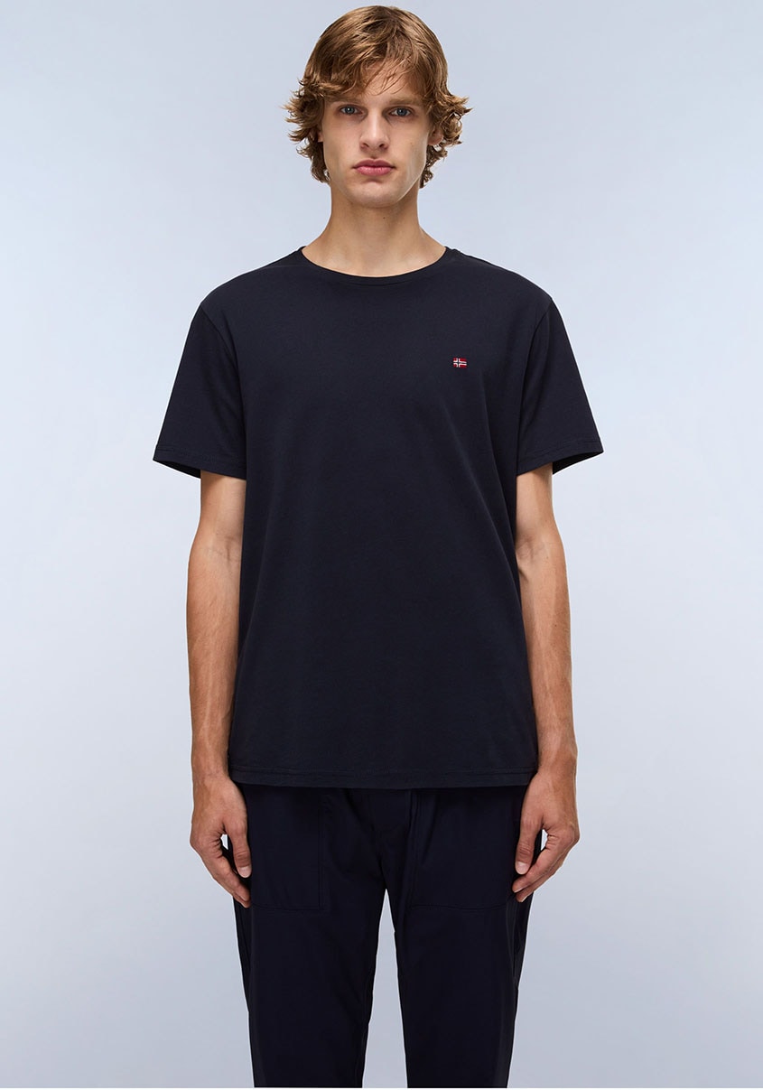 Image of Napapijri T-Shirt "SALIS SS SUM SHARK SKIN HCB" Kurzarm, für sportliche und sommerliche Anlässe, Rundhalsausschnitt