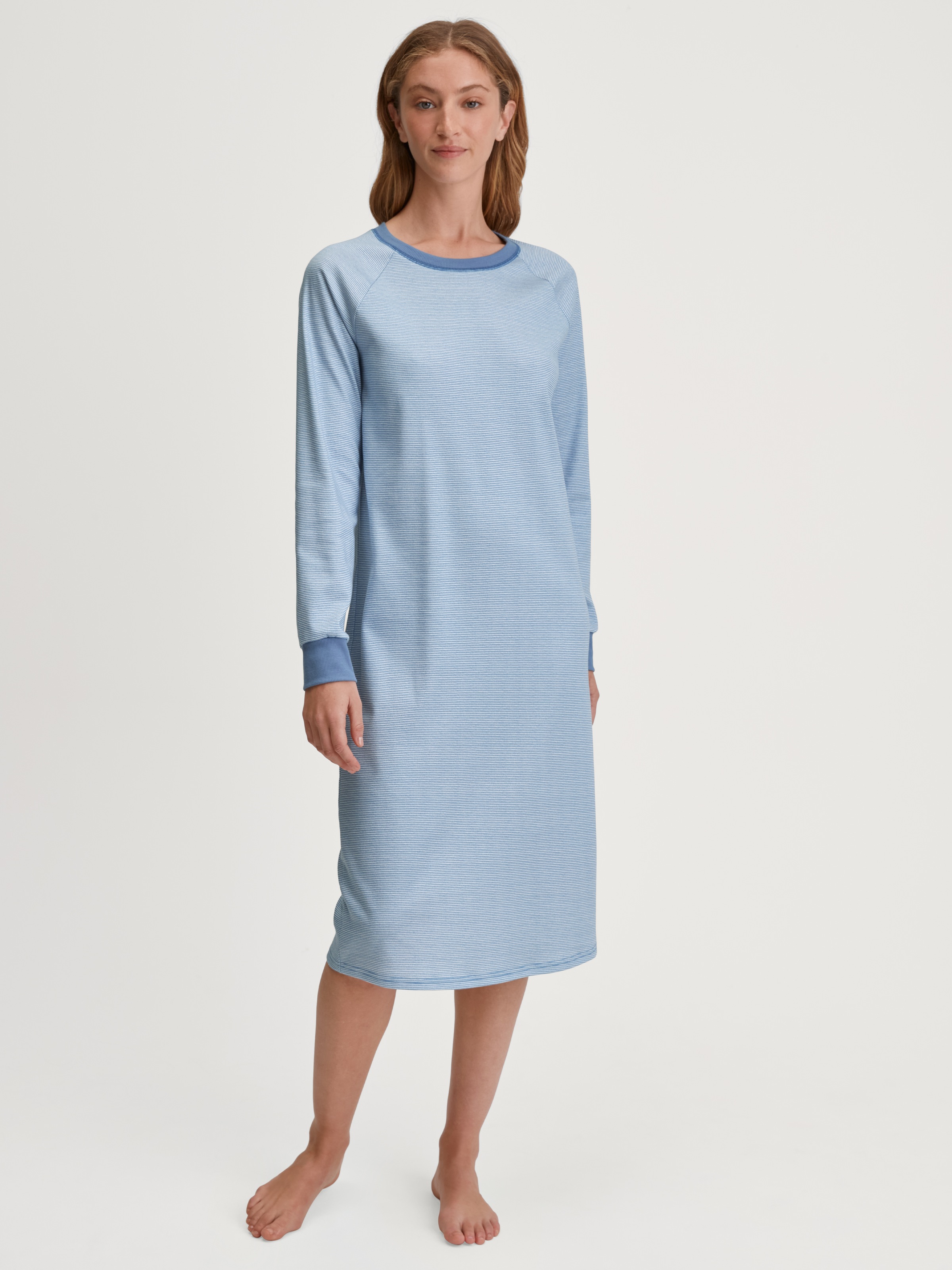 Image of CALIDA Nachthemd "Midnight Love" Langarm, wärmend, Cotton, Interlock-Qualität