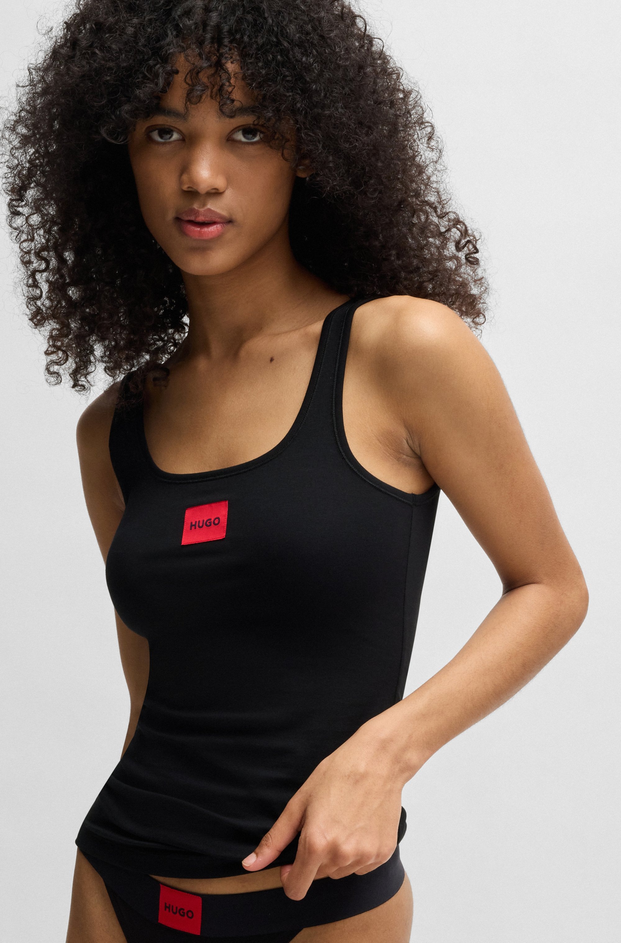 HUGO Underwear Trägertop »VEST RED LABEL«, mit rotem Labelaufnäher