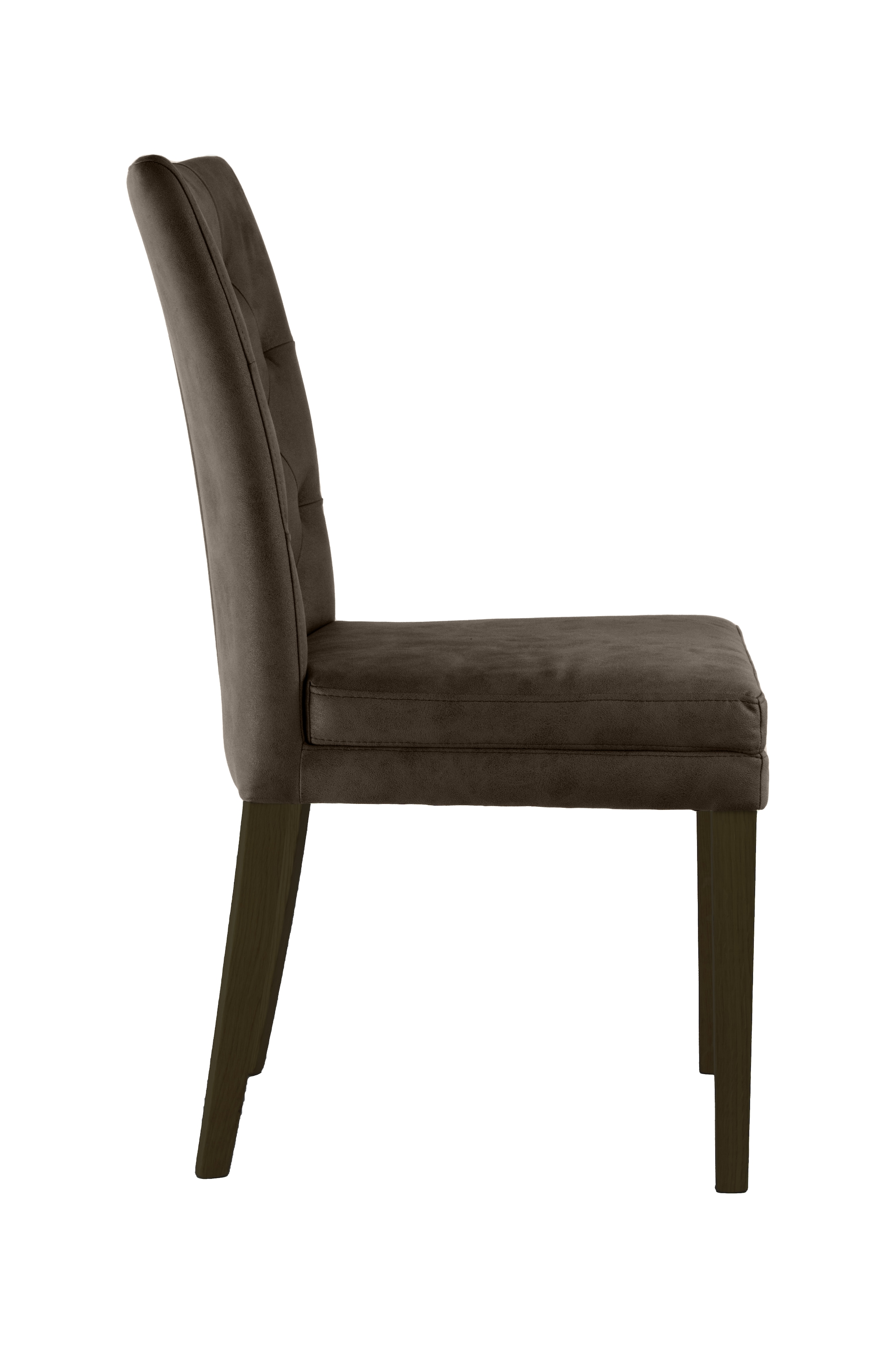 Home affaire 4-Fussstuhl »Colorado« (Set) 2 Stk. Microfaser bequeme Polsterung, Gestell Massivholz wenge oder eiche natur